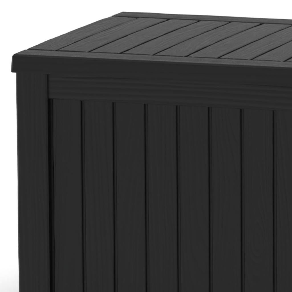 54" Black Polypropylene Water Resistant Deck Box