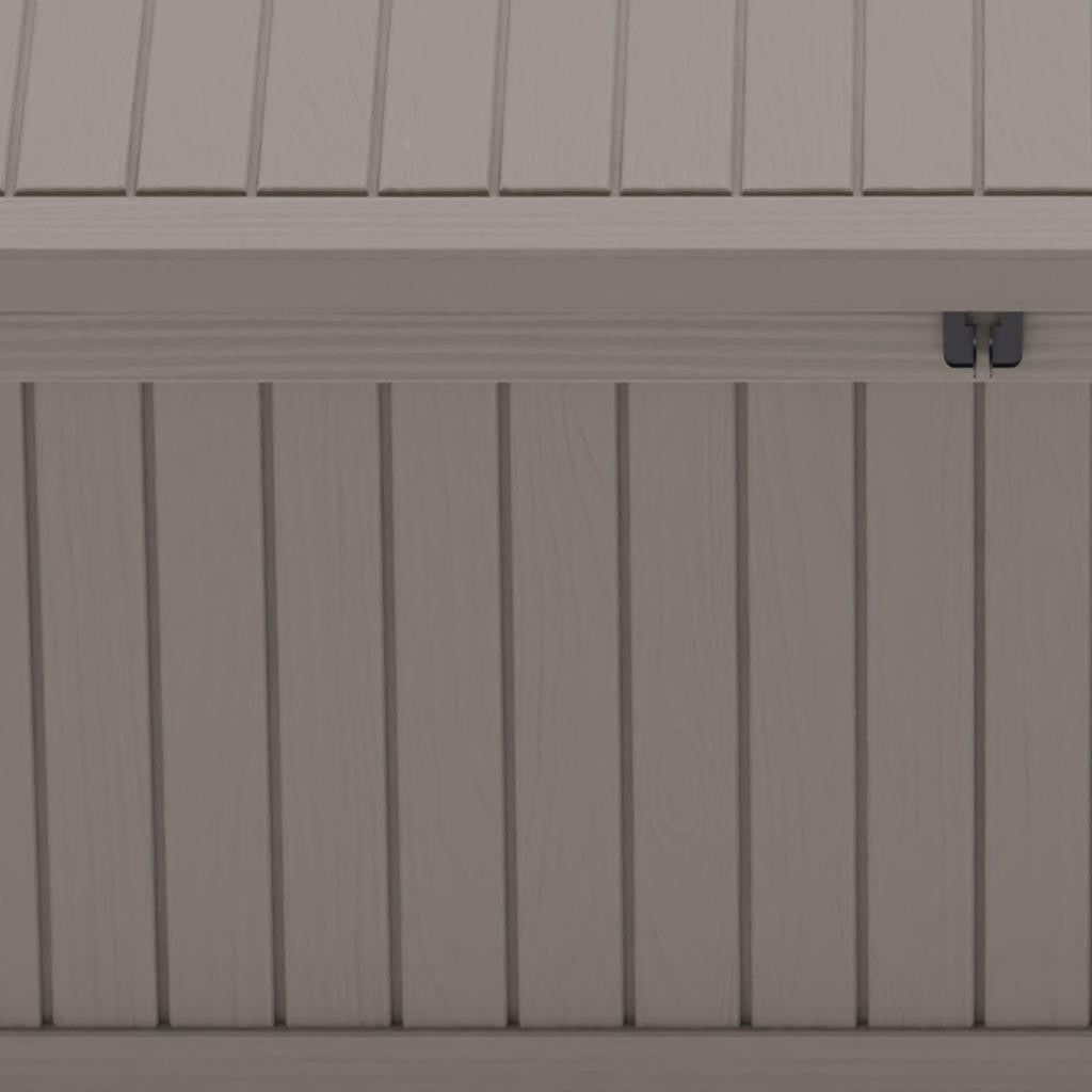 54" Light Brown Polypropylene Water Resistant Deck Box
