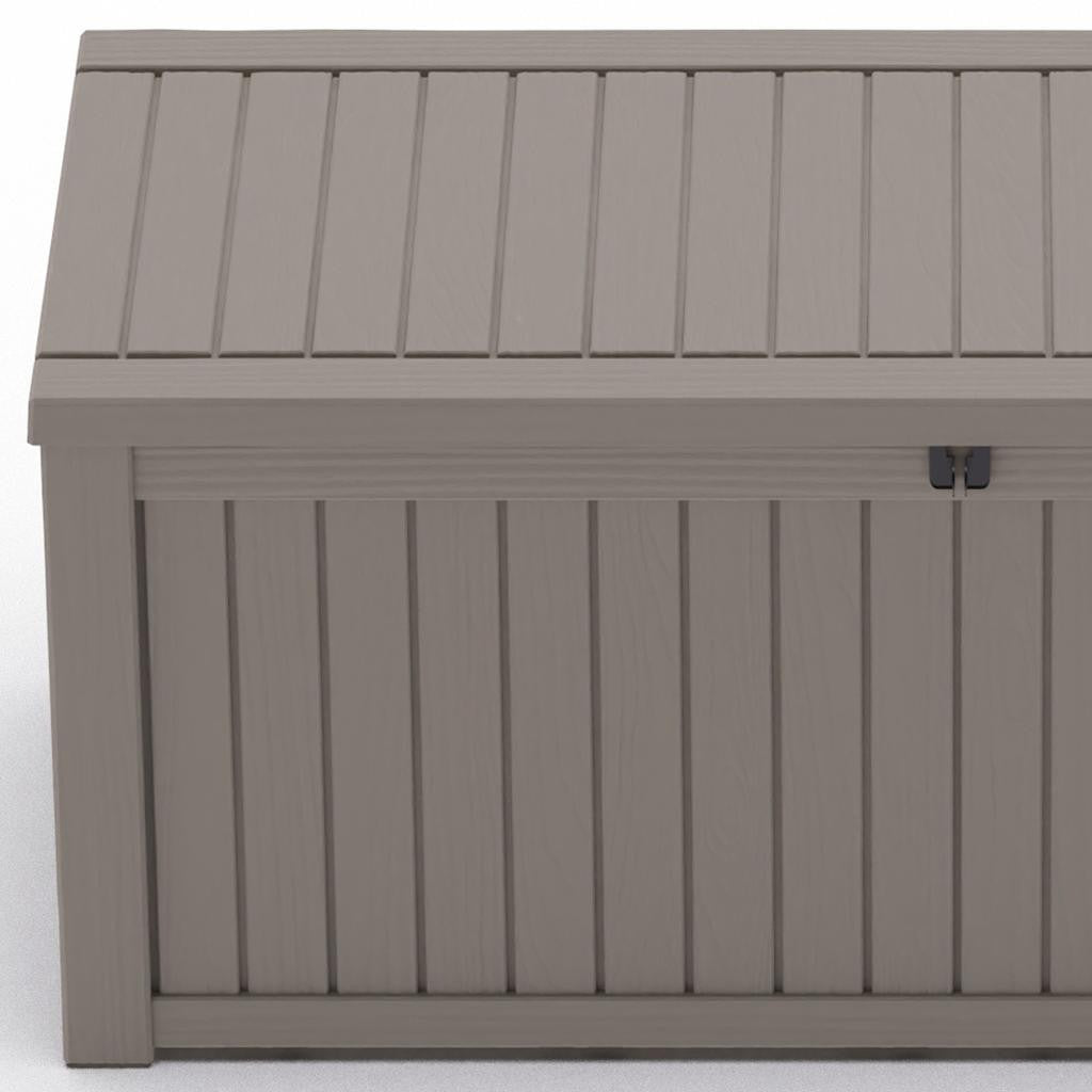 54" Light Brown Polypropylene Water Resistant Deck Box