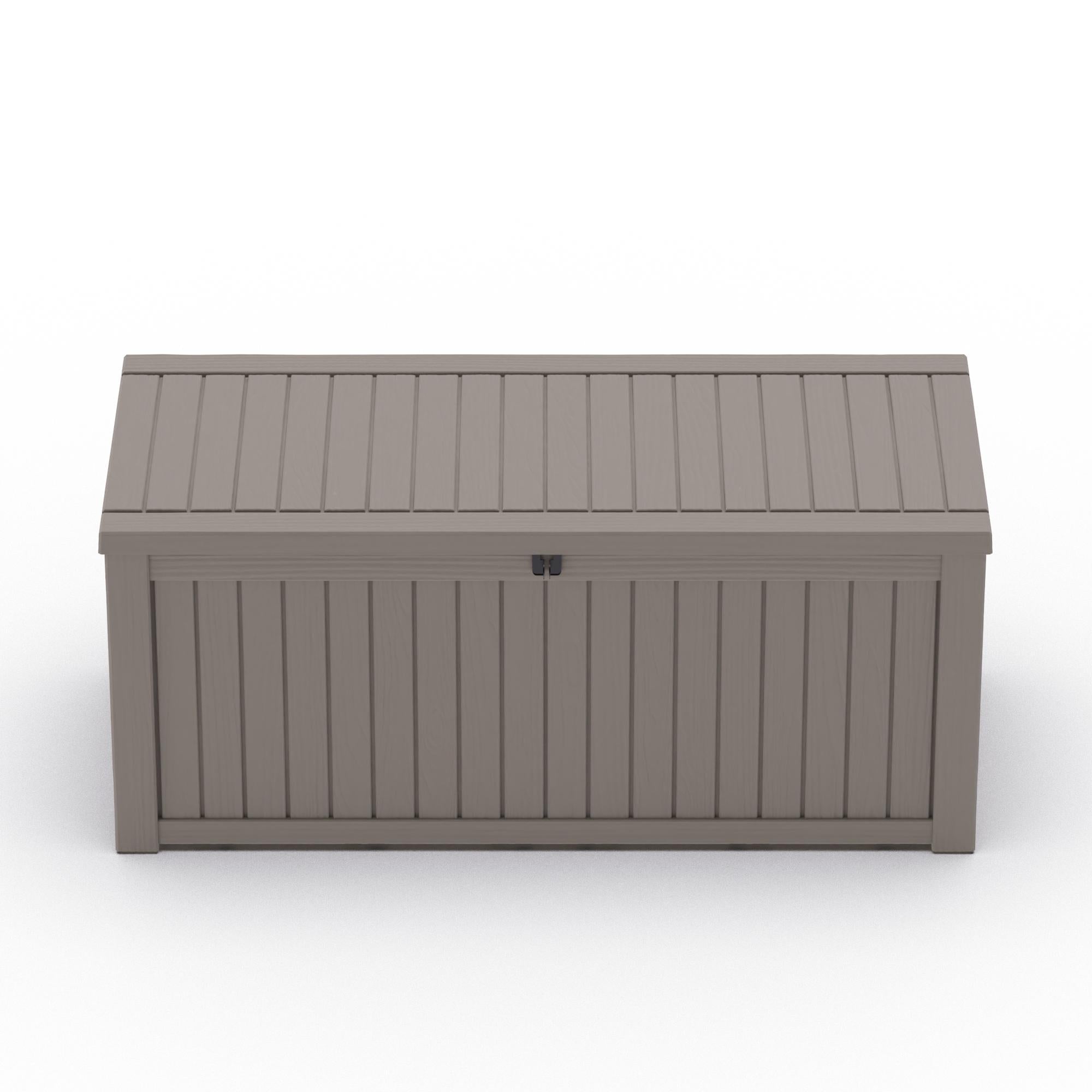 54" Light Brown Polypropylene Water Resistant Deck Box