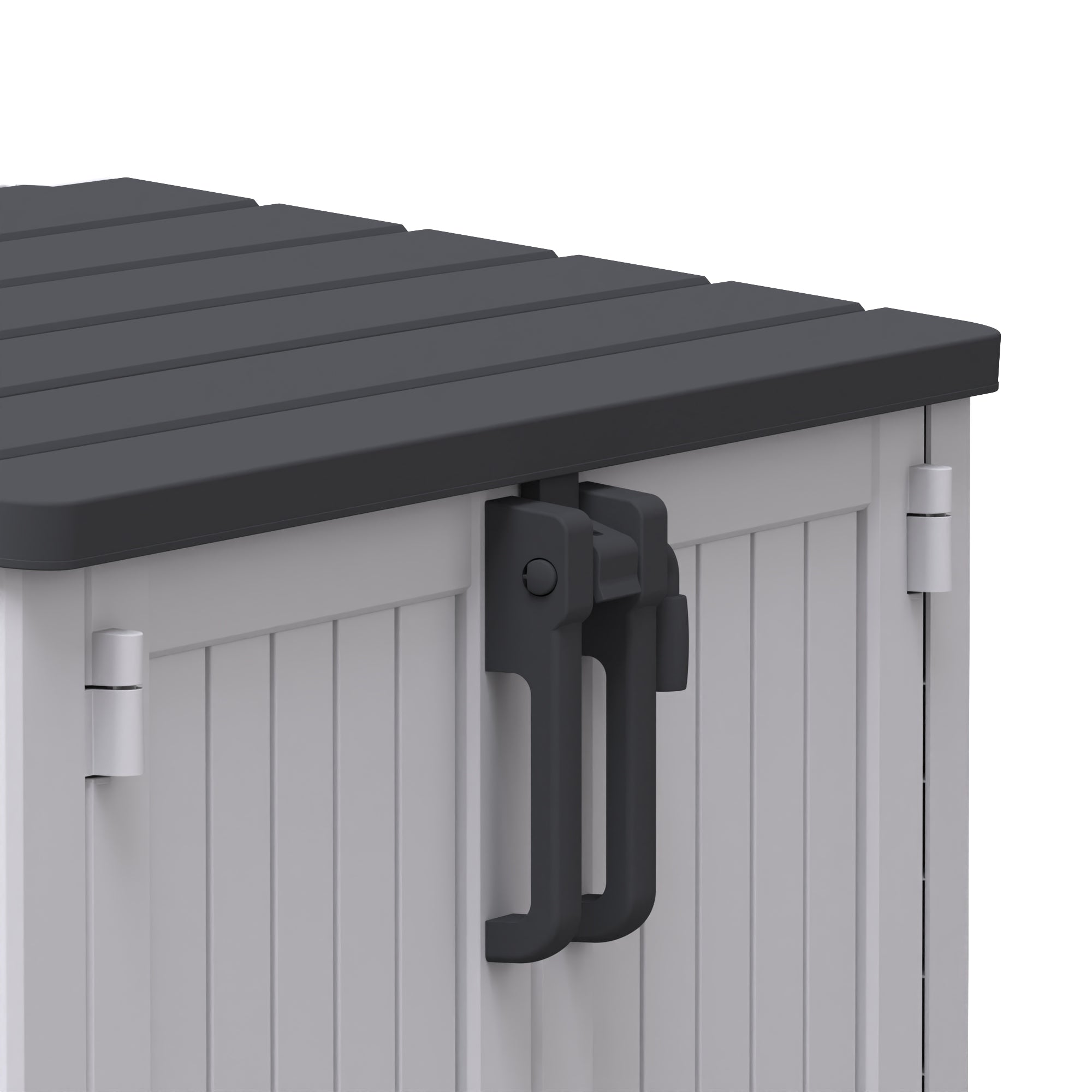 50" White Polypropylene Water Resistant Deck Box