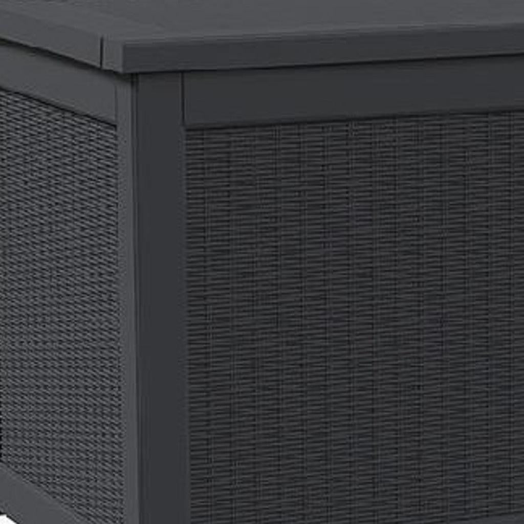68" Black Polypropylene Water Resistant Deck Box