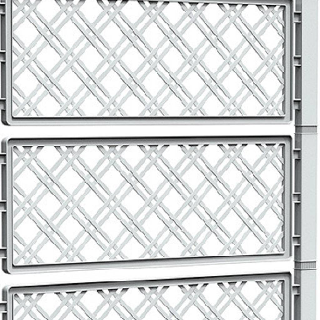 59" X 43" Gray Resin Rectangular Planter Box With Trellis