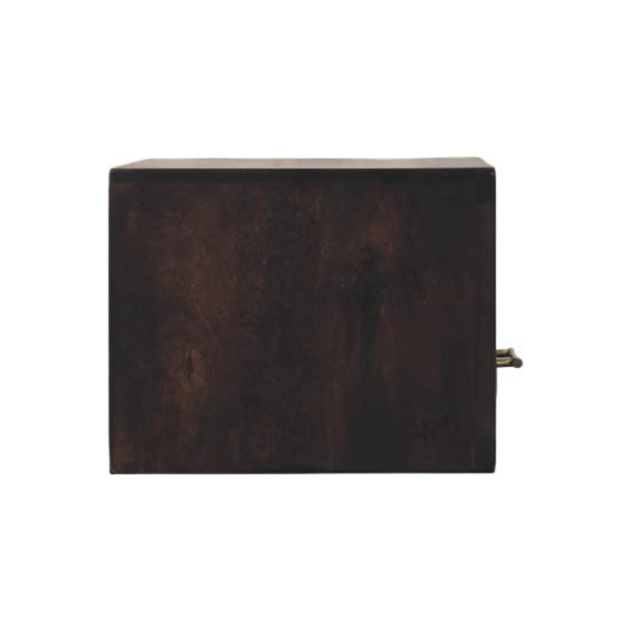 18" Brown Solid Wood One Drawer Floating Nightstand