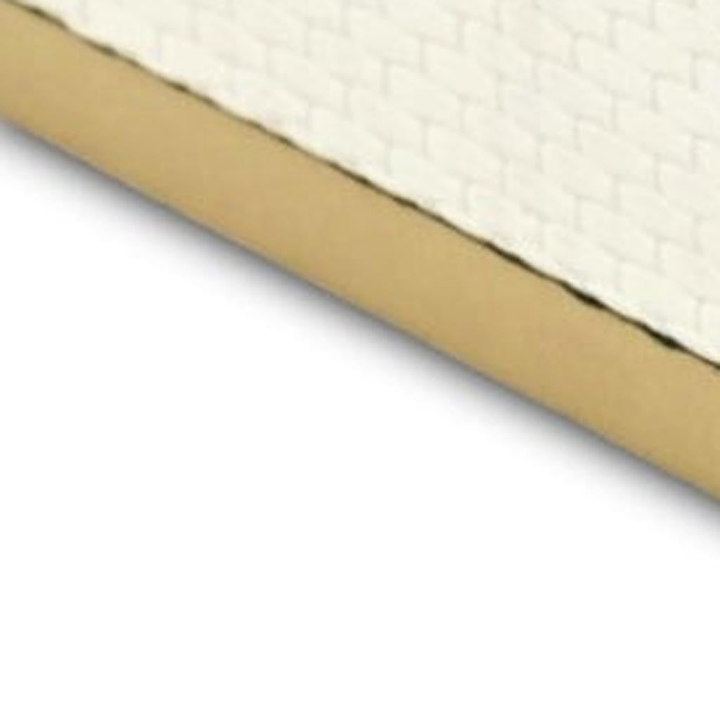 Set of Two White And Gold Square Nesting Decorative Storage Boxes With Lids