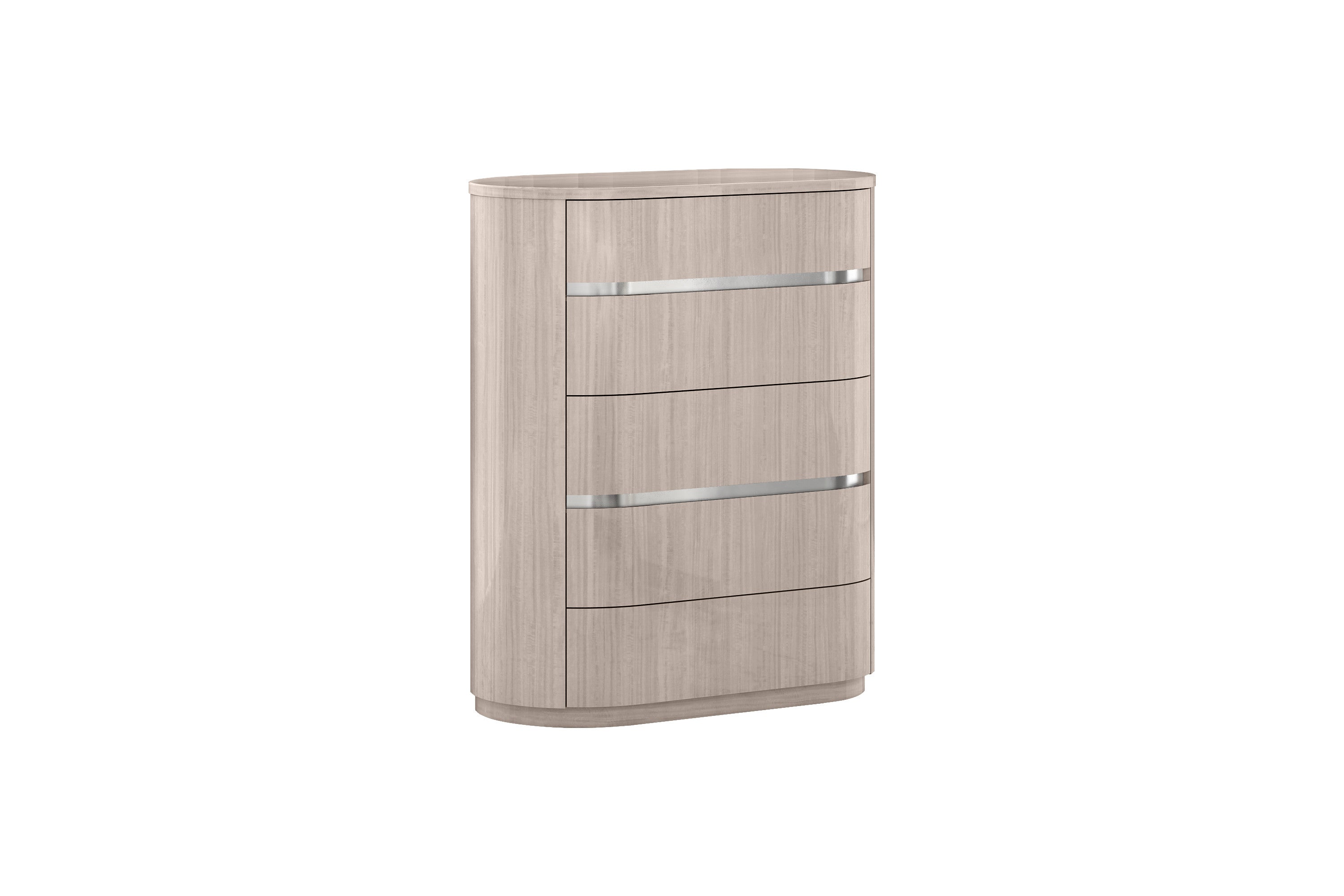 40" Beige Wood Four Drawer Dresser