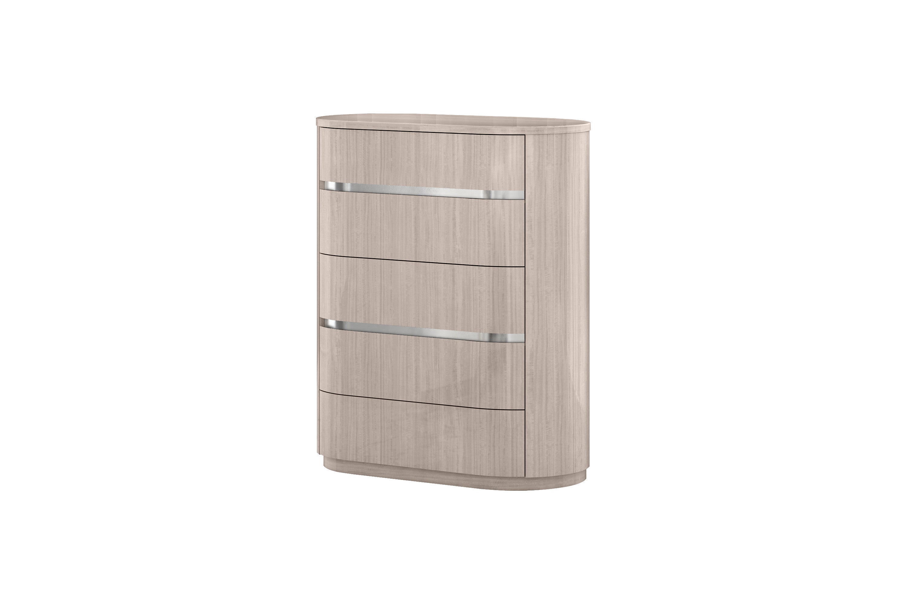 40" Beige Wood Four Drawer Dresser