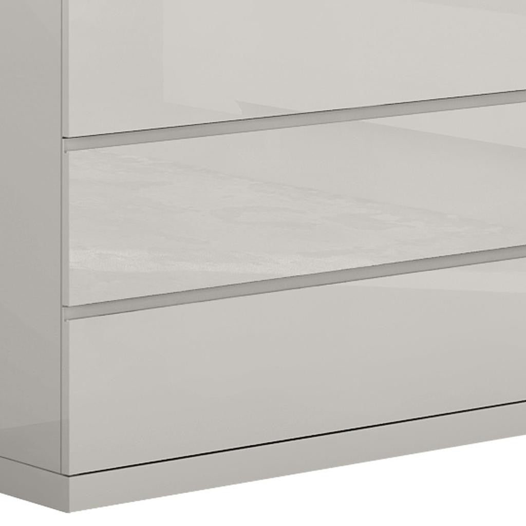63" Gray Wood Six Drawer Double Dresser