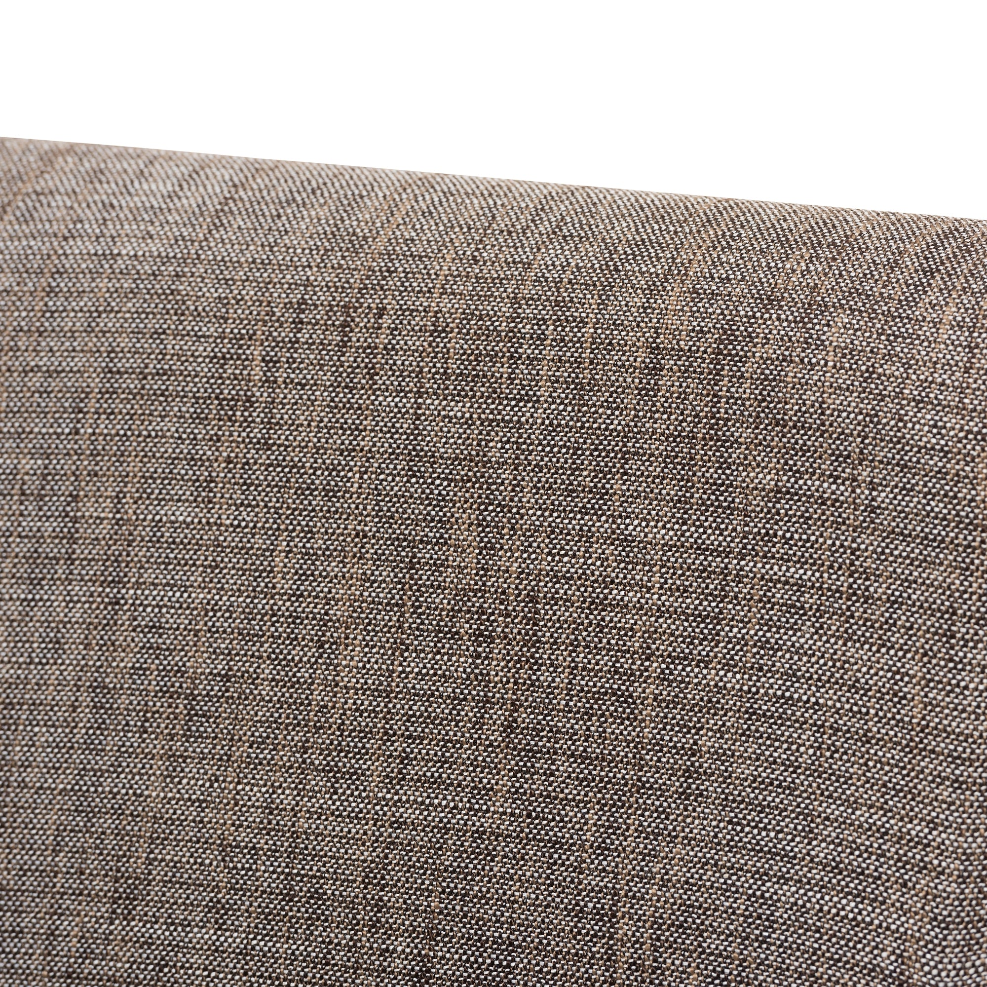 Baxton Studio Dorina Mid-Century Modern Gravel Fabric Upholstered and Walnut Brown Finished Wood 5-Piece Dining Set
