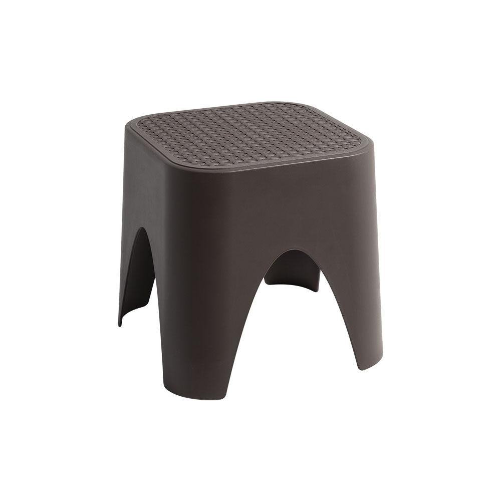 15" Plastic Outdoor Footstool Ottoman