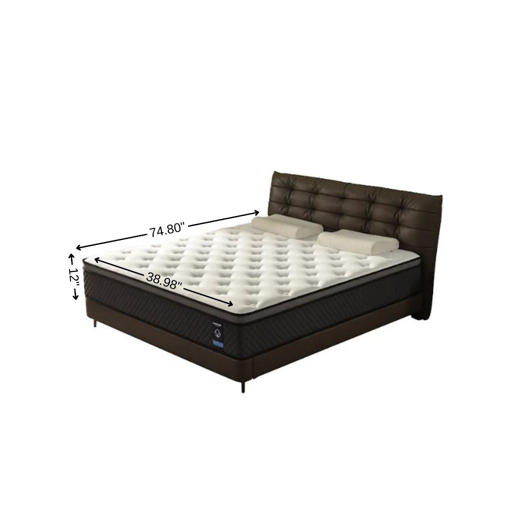 12" Twin Foam Medium Hybrid Mattress