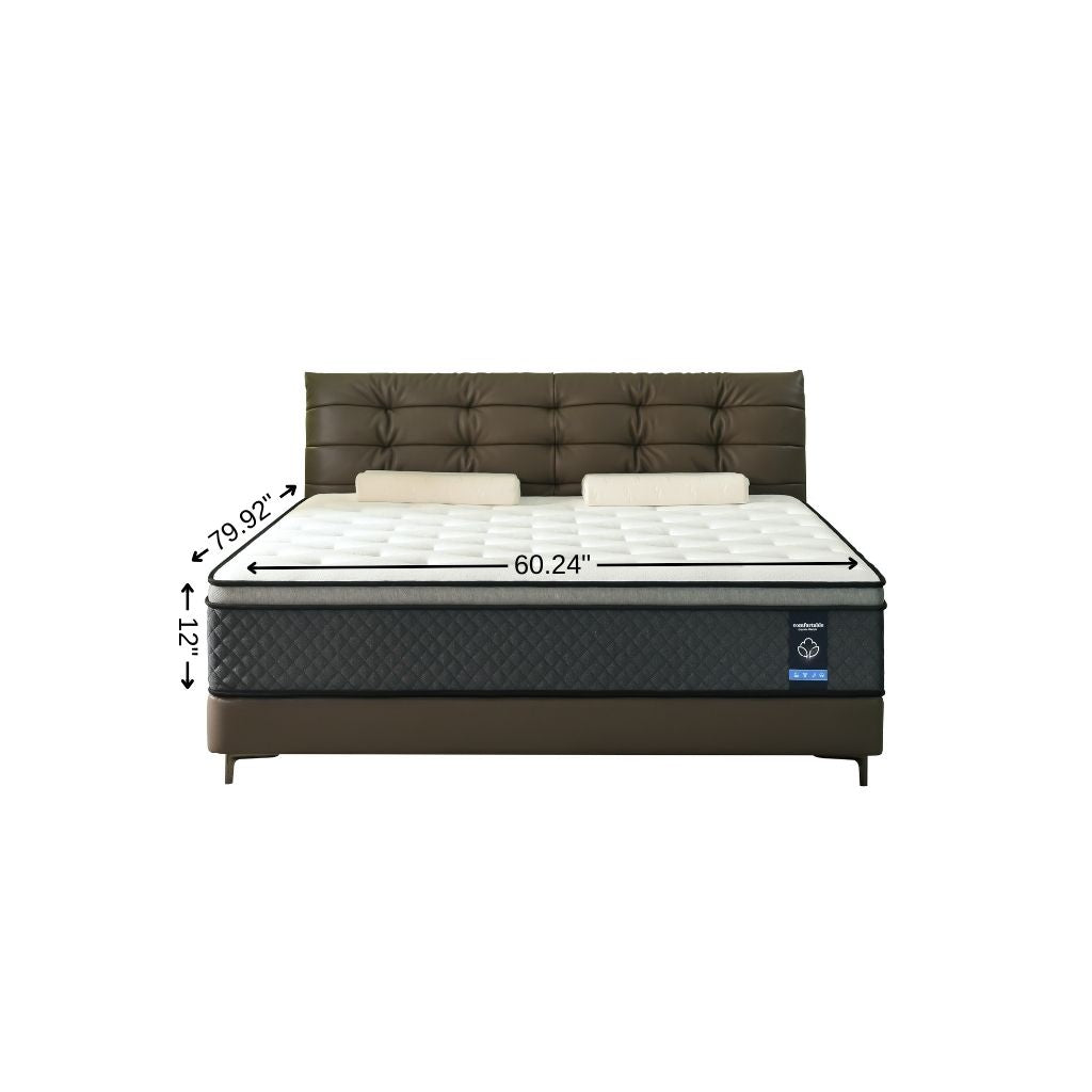 12" Queen Foam Medium Hybrid Mattress