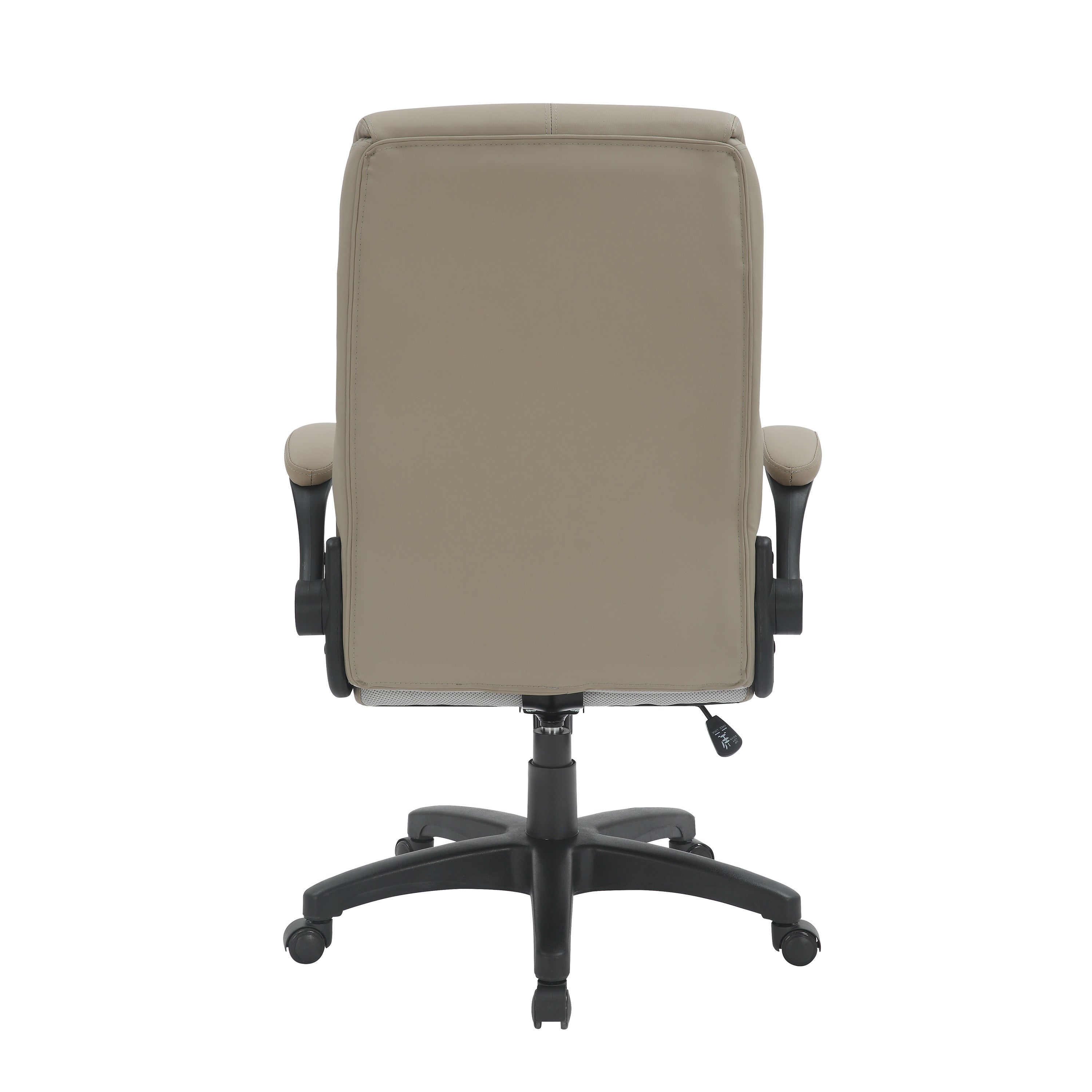 Taupe Adjustable Height Swivel Rolling Executive Office Chair