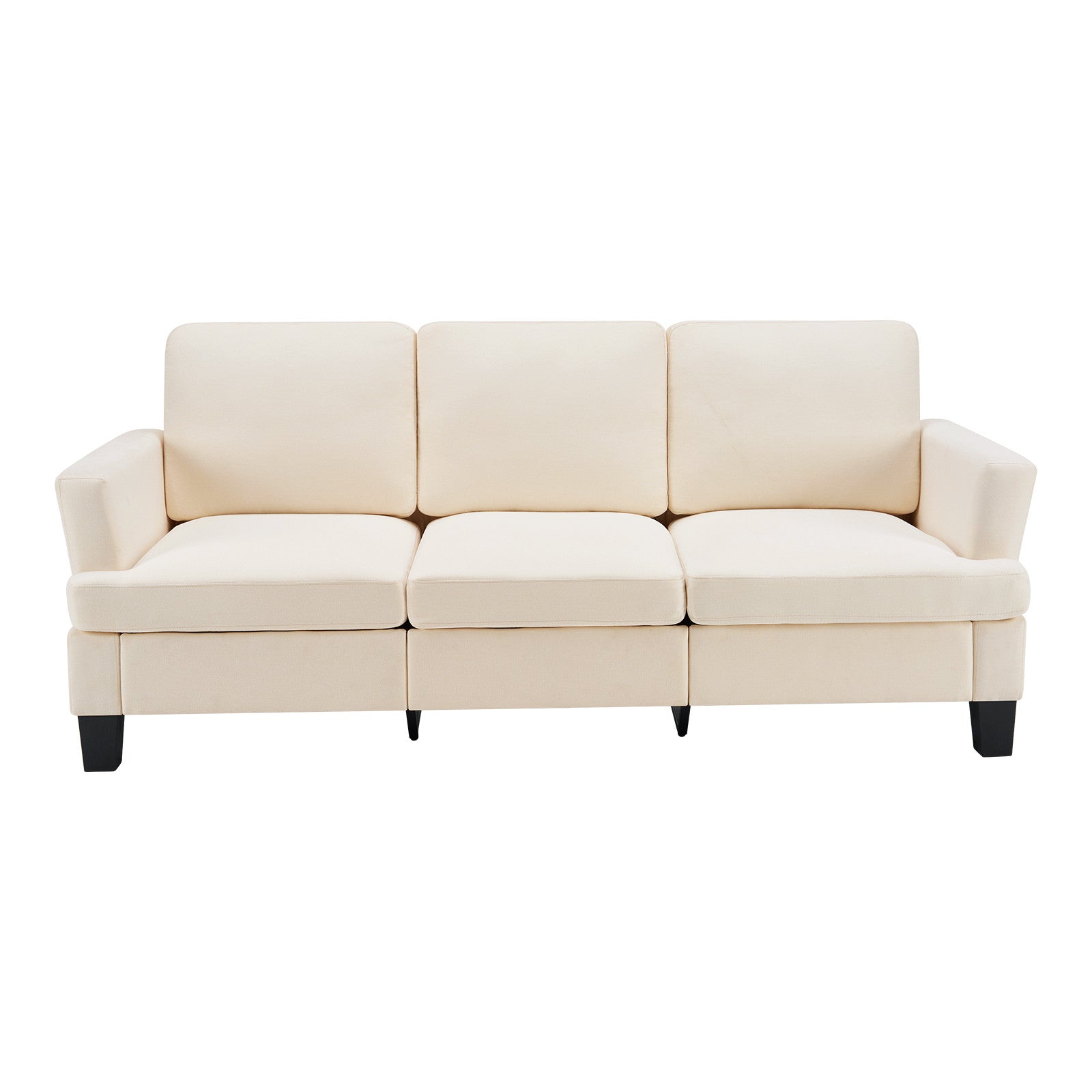84" Beige Linen Sofa