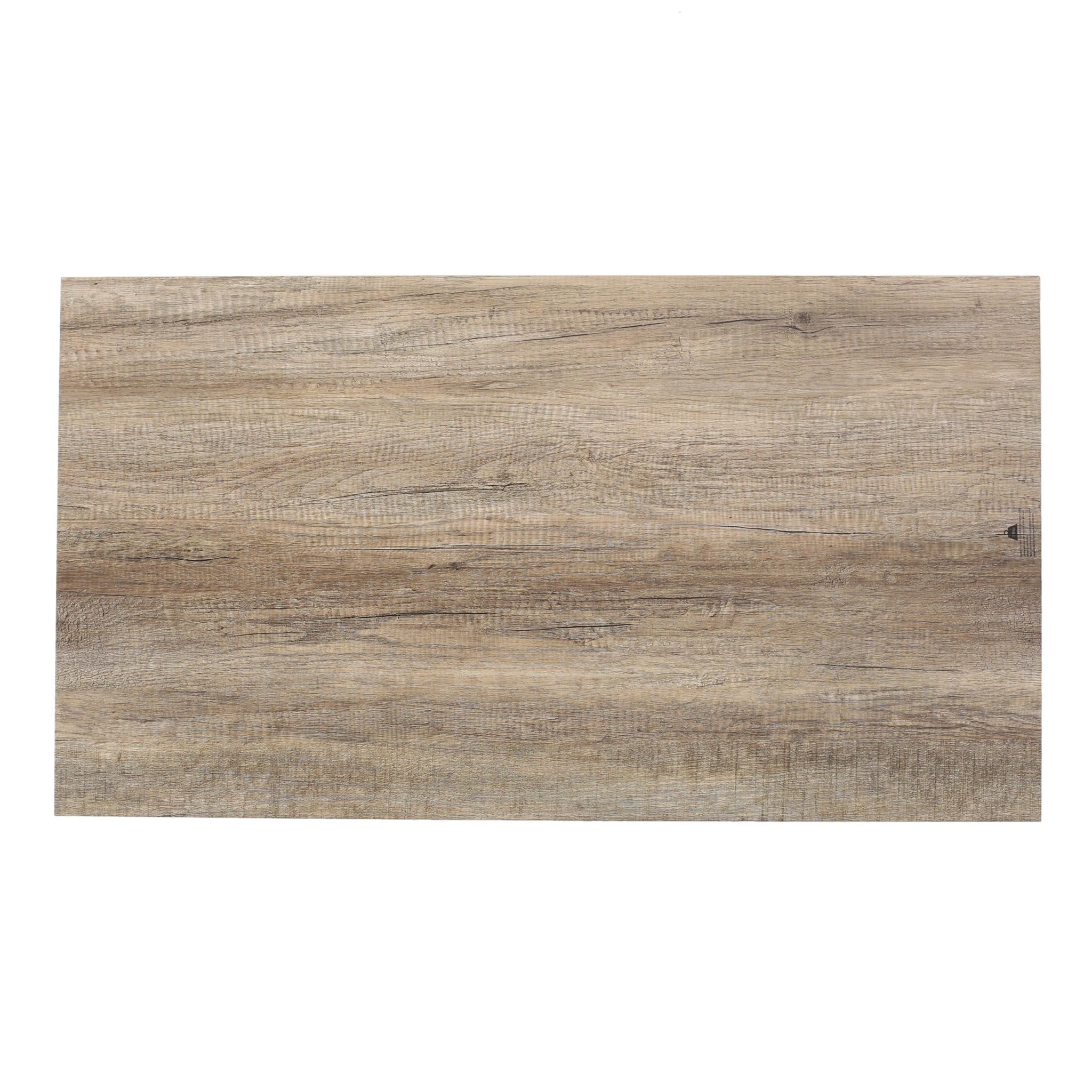 43" Gray and Black Wood Coffee Table
