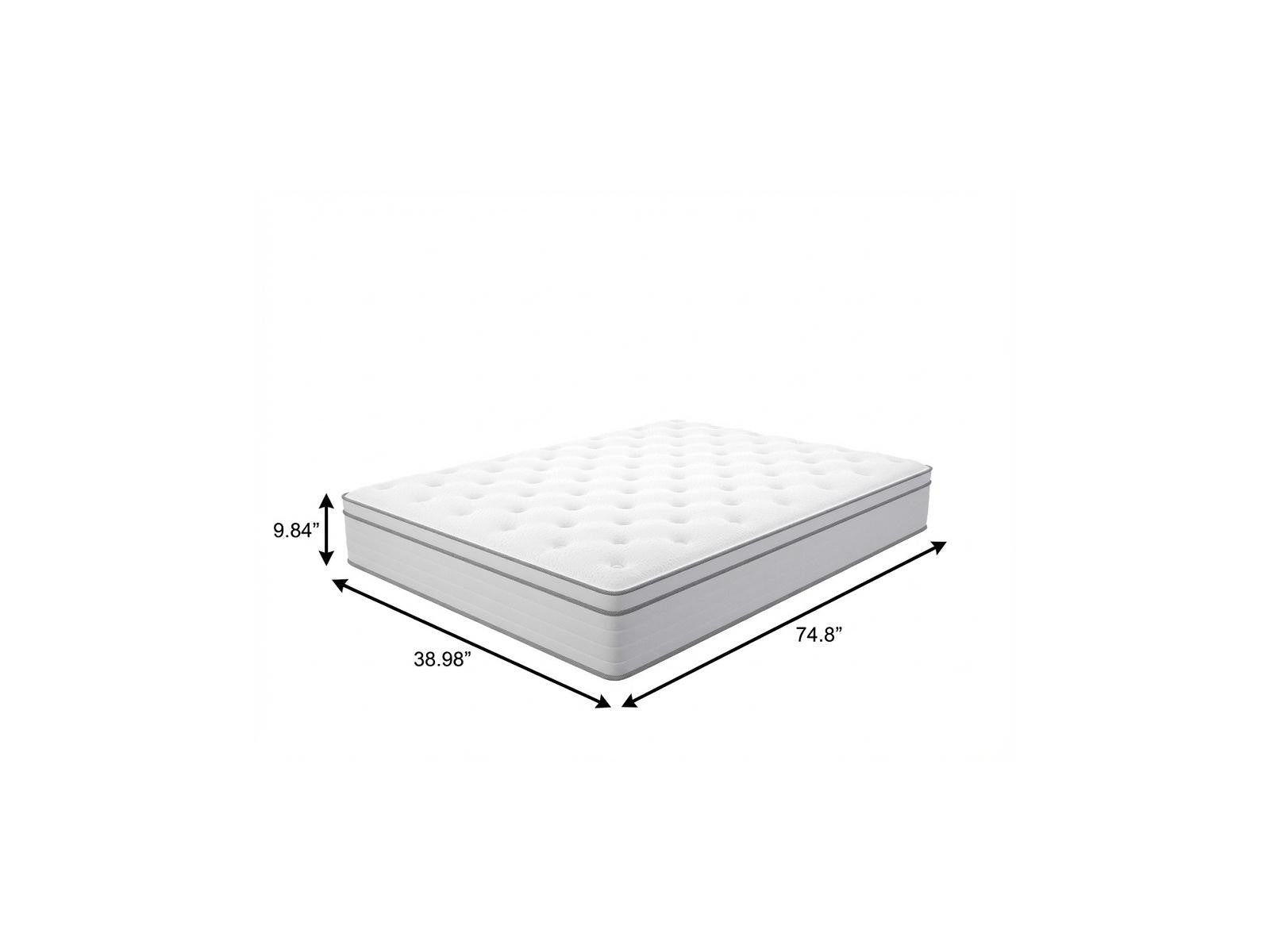10" Twin Memory Foam Hybrid Mattress