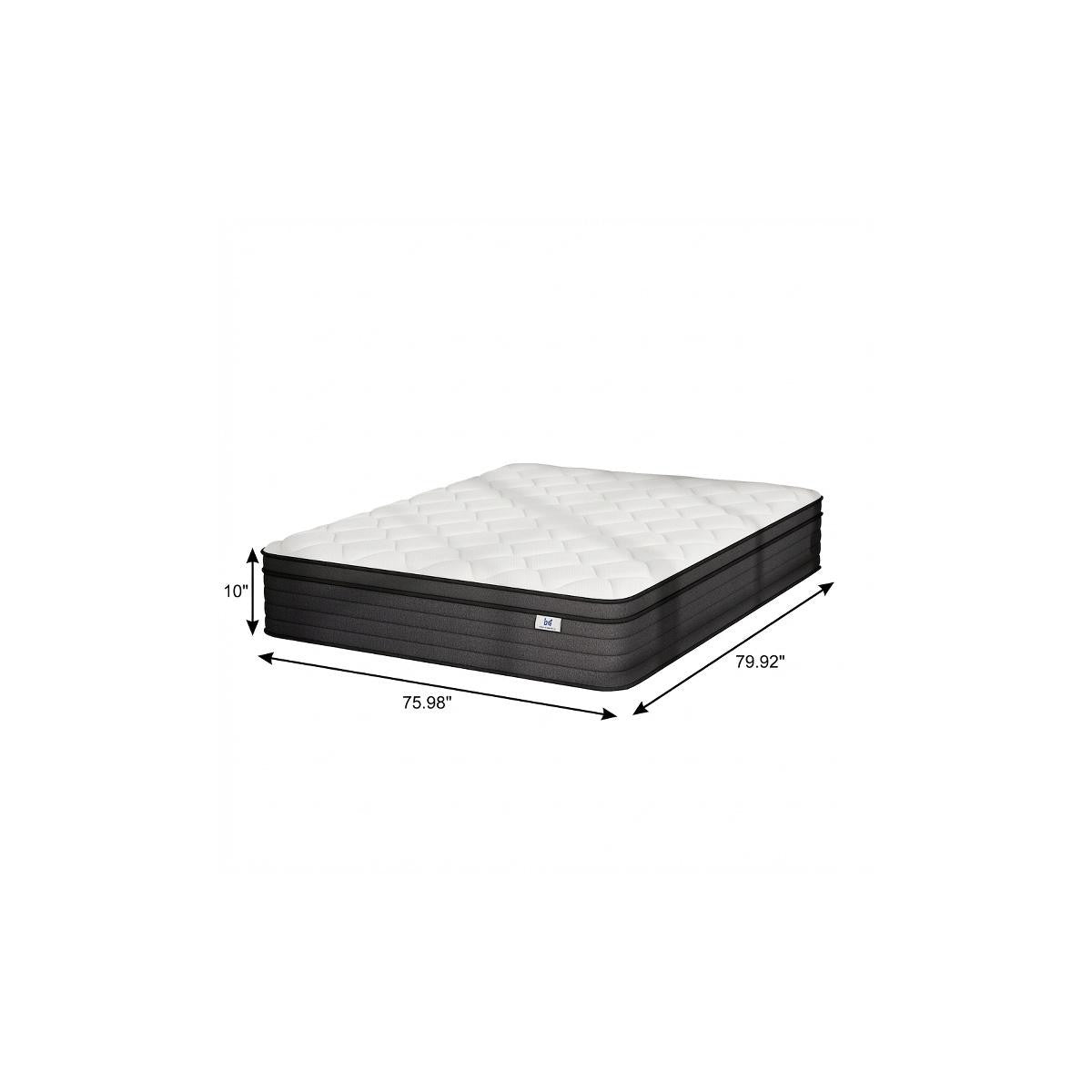 10" King Foam Medium Hybrid Mattress
