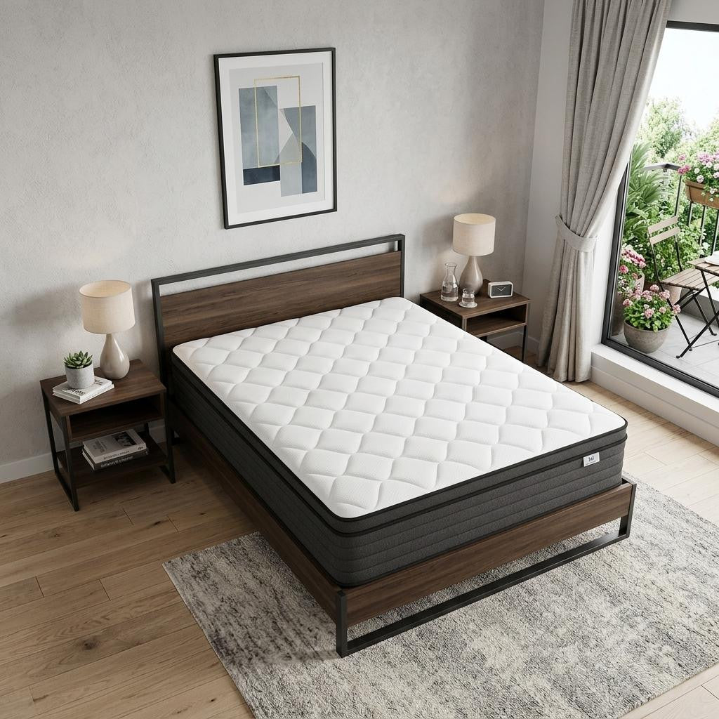 12" Queen Foam Medium Hybrid Mattress