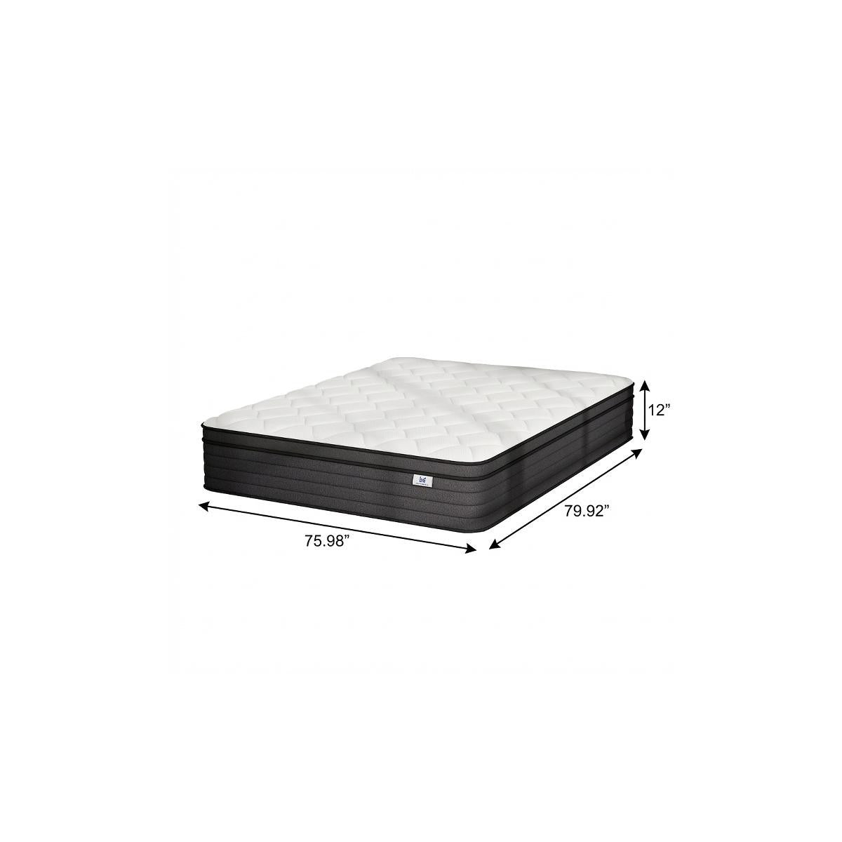 12" King Foam Medium Hybrid Mattress