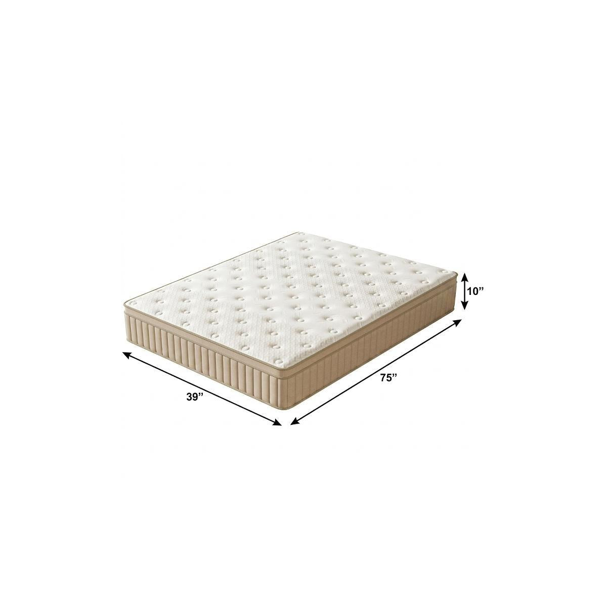10" Twin Gel Memory Foam Hybrid Mattress