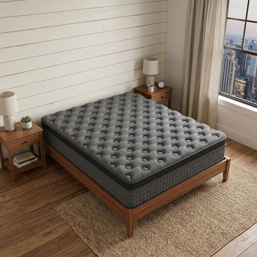 14" Queen Lumbar Support Memory Foam Hybrid Mattress