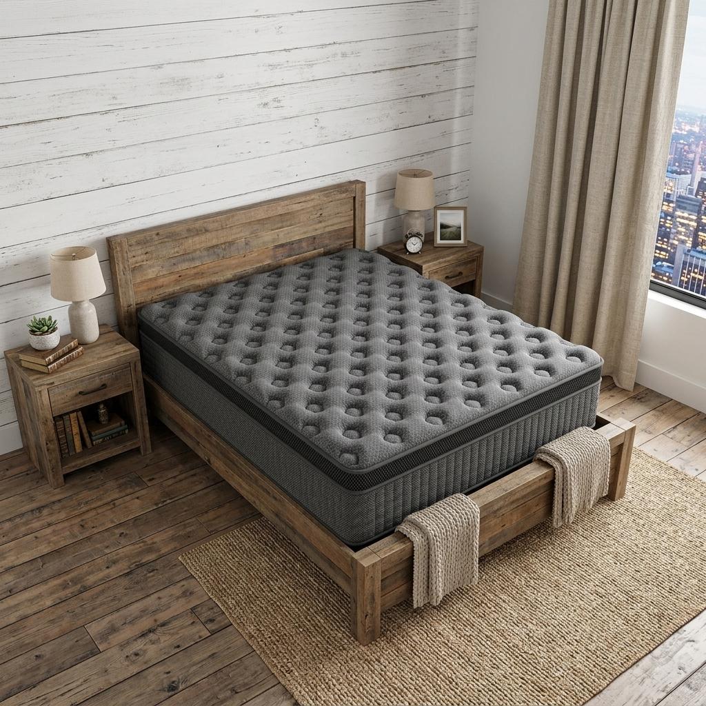 14" King Lumbar Support Memory Foam Hybrid Mattress
