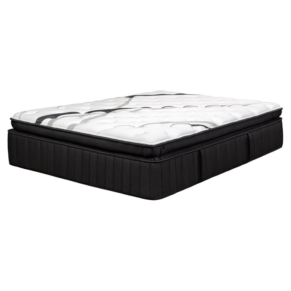 16" Graphite And Titanium Infused Split California King Gel Memory Foam Ultra plush Hybrid Mattress