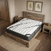 14" Graphite And Titanium Infused California King Gel Memory Foam Medium Hybrid Mattress