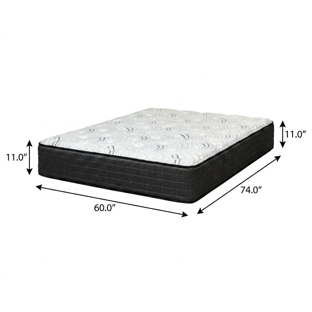 11" Short Queen 60 x 74 Foam Extra Firm Hybrid Mattress