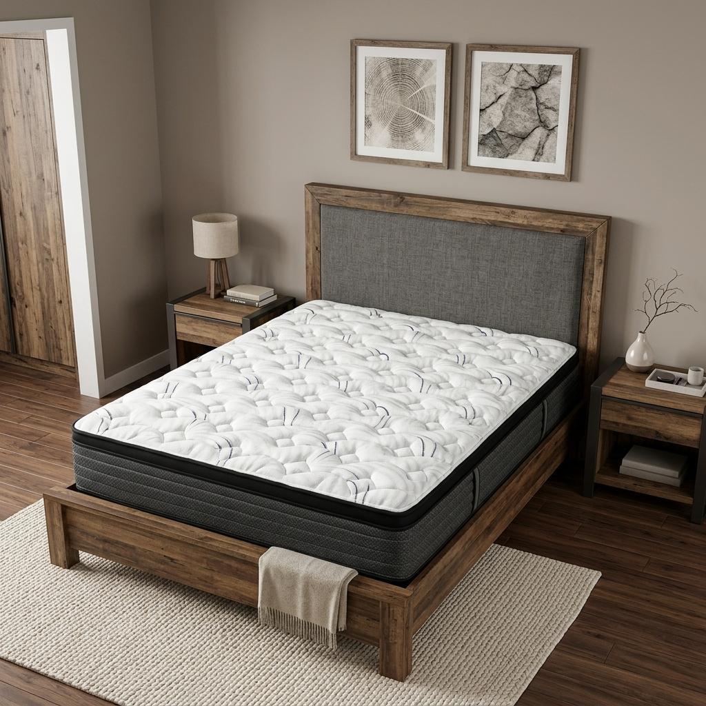 12" Full Double Foam Plush Euro Top Hybrid Mattress