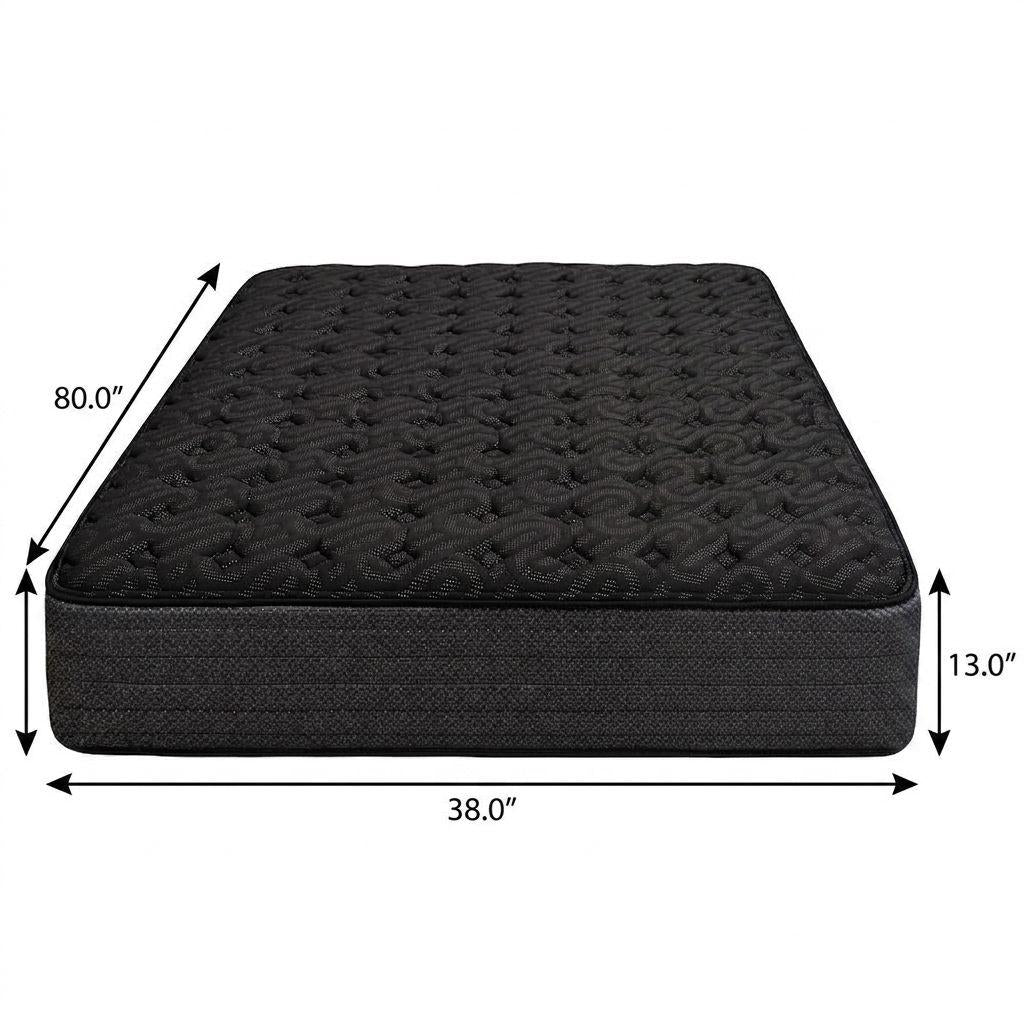 13" Copper Infused Twin XL Gel Memory Foam Extra Firm Hybrid Mattress