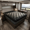 14" Copper Infused Short Queen 60 x 74 Gel Memory Foam Plush Euro Top Hybrid Mattress