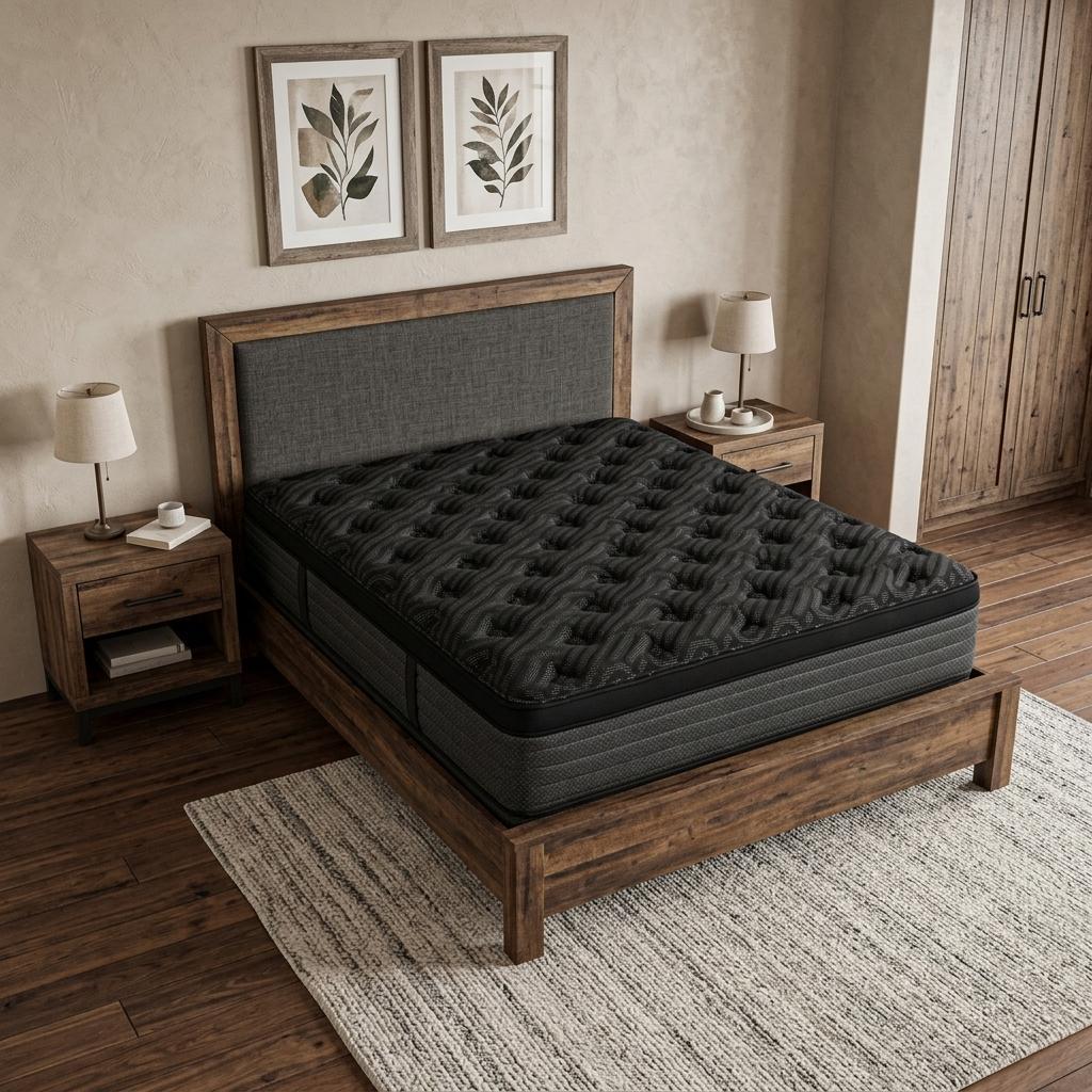14" Copper Infused California King Gel Memory Foam Plush Euro Top Hybrid Mattress