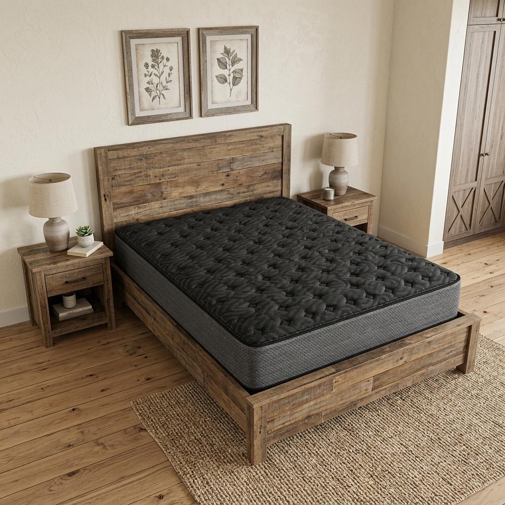 13" Copper Infused Queen Gel Memory Foam Firm Hybrid Mattress