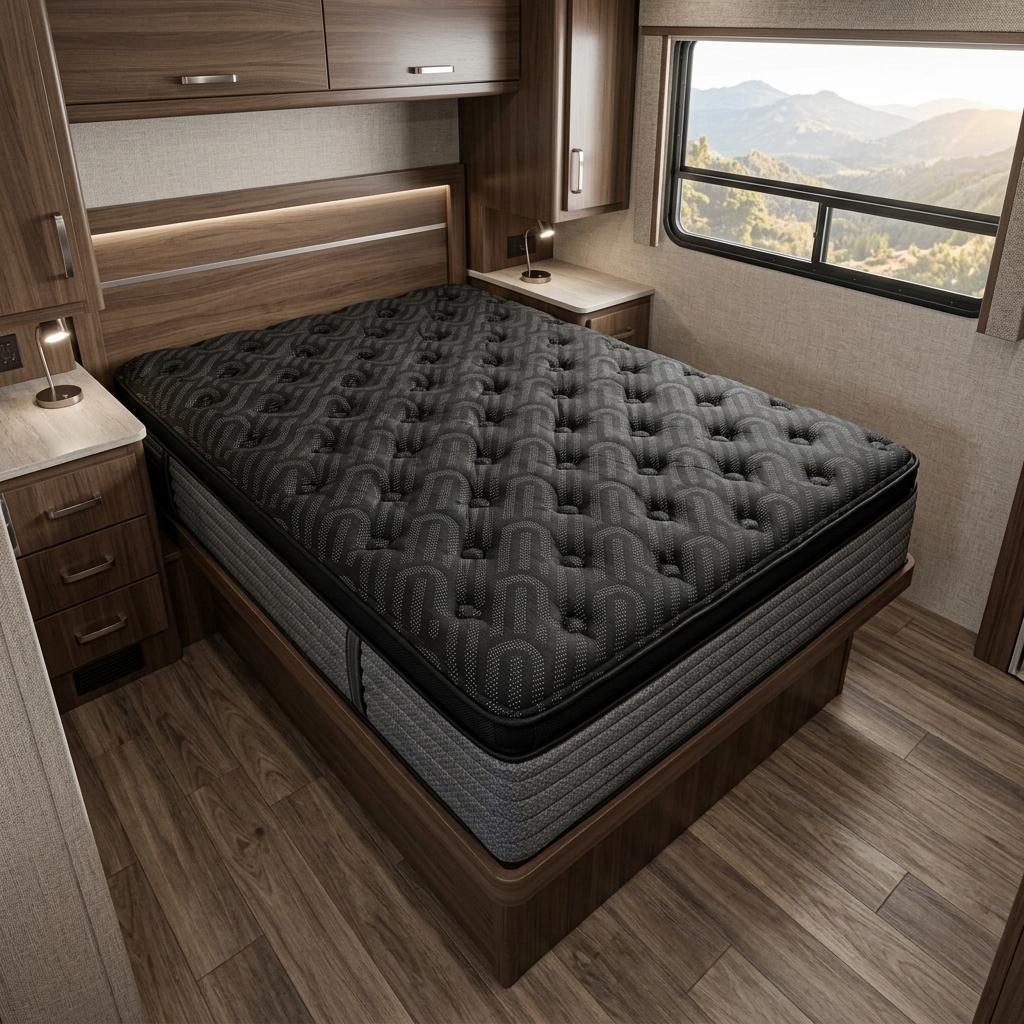 15" Copper Infused RV King 72 x 80 Gel Memory Foam Ultra plush Hybrid Mattress