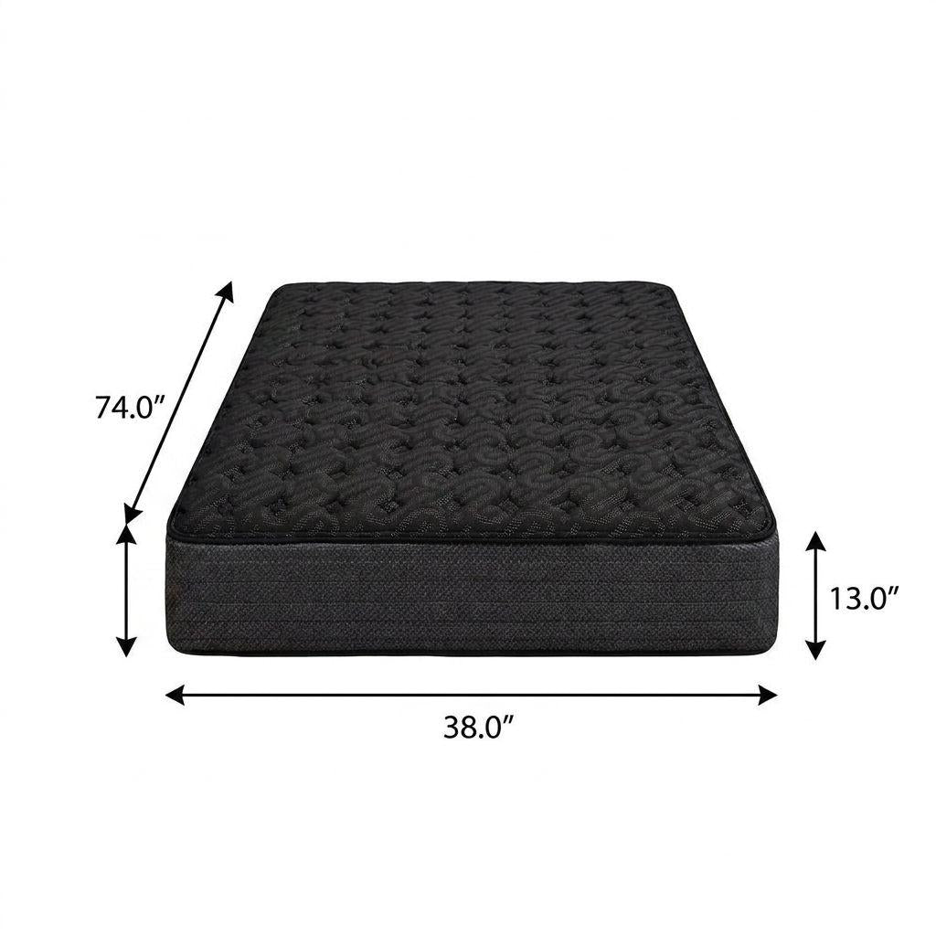 13" Copper Infused Twin Gel Memory Foam Medium Hybrid Mattress