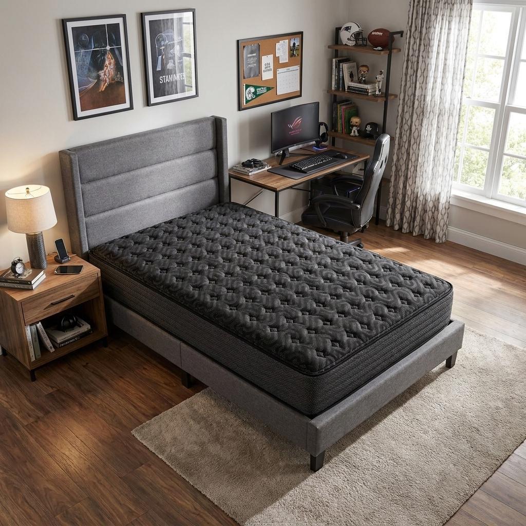 13" Copper Infused Twin Gel Memory Foam Medium Hybrid Mattress