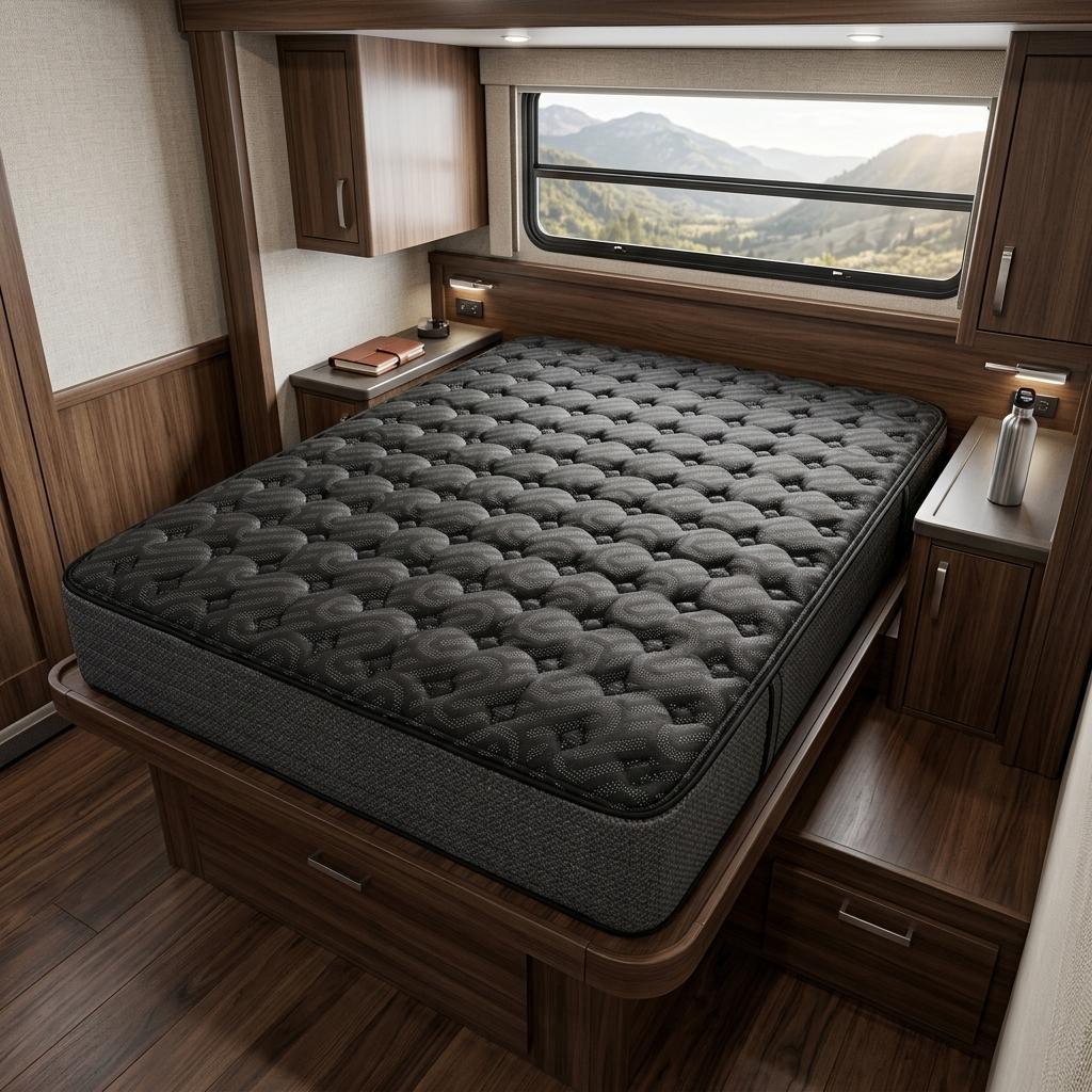 13" Copper Infused RV King 72 x 80 Gel Memory Foam Medium Hybrid Mattress