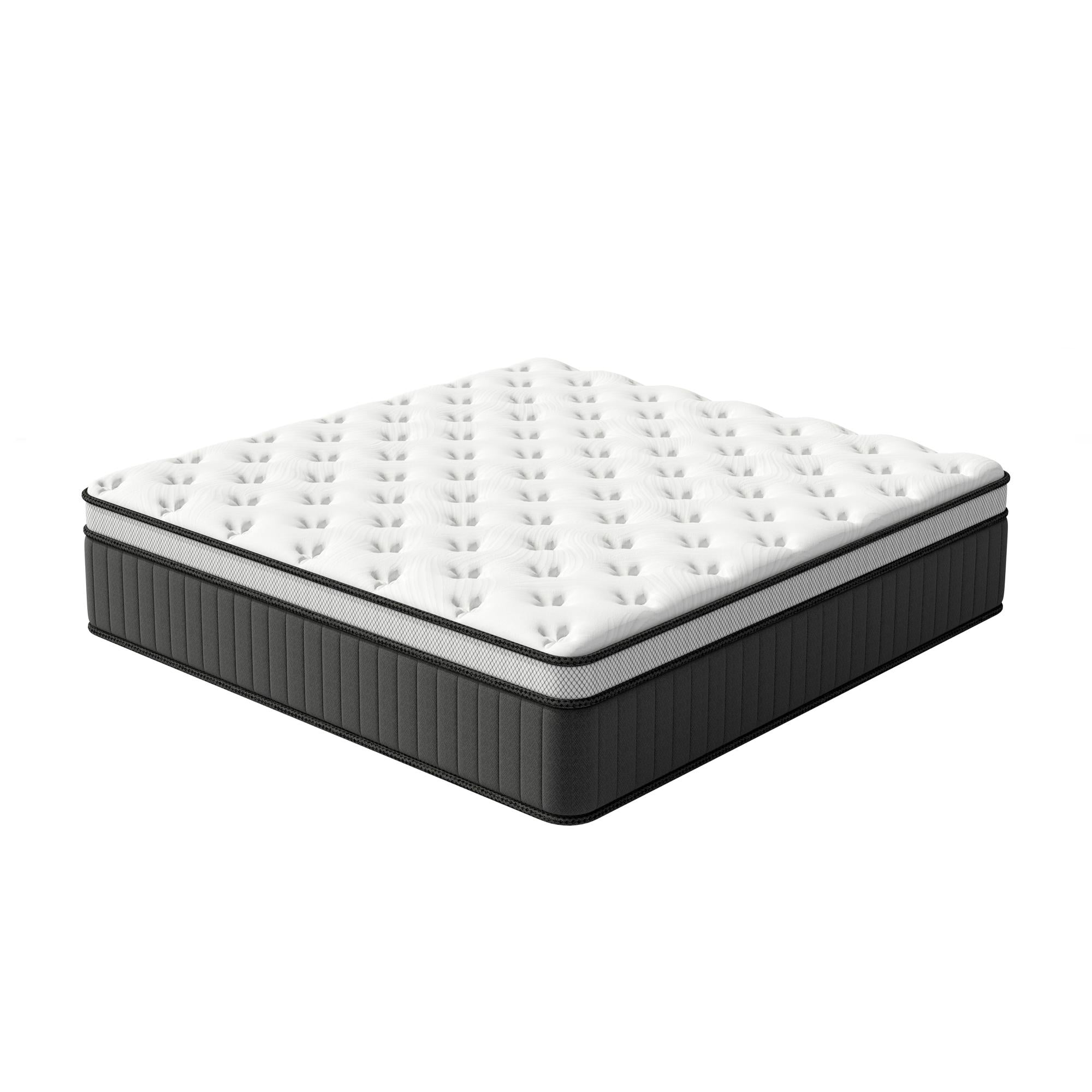 14" King Memory Foam Medium Euro Top Hybrid Mattress