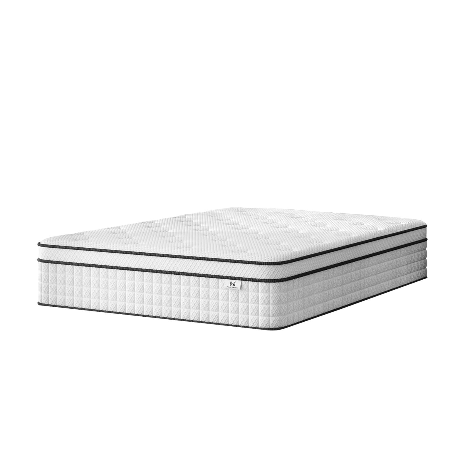 10" Twin Gel Memory Foam Medium Check Hybrid Mattress