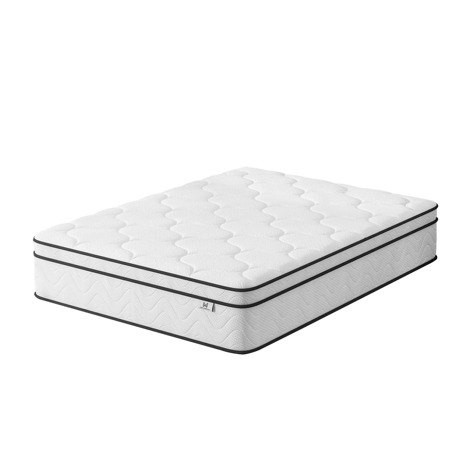 12" King Gel Memory Foam Medium Chevron Hybrid Mattress