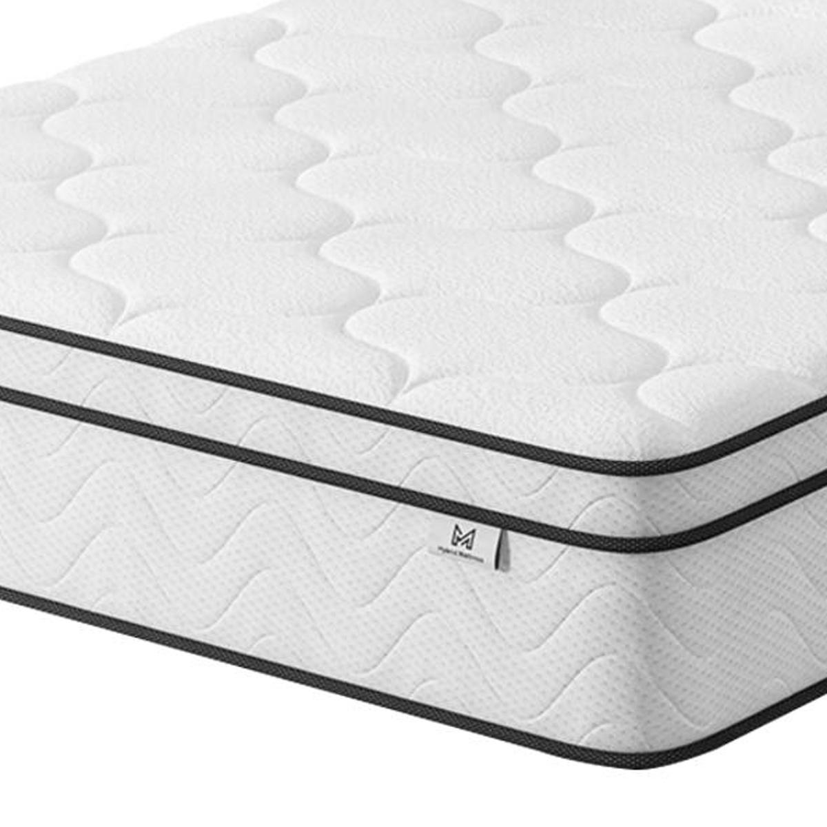 12" King Gel Memory Foam Medium Chevron Hybrid Mattress