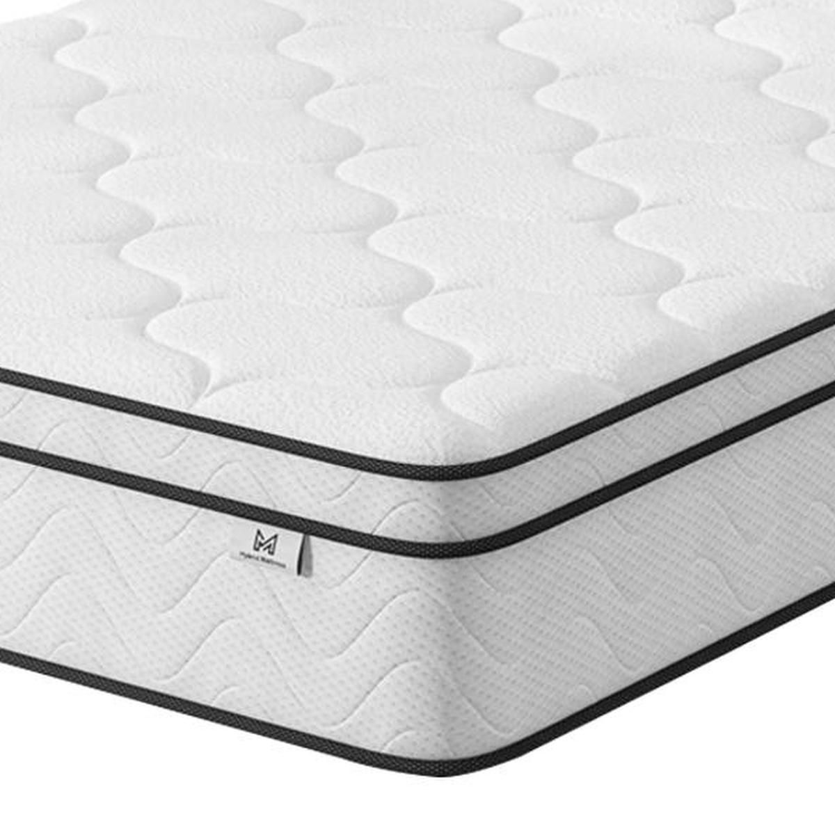 12" King Gel Memory Foam Medium Chevron Hybrid Mattress