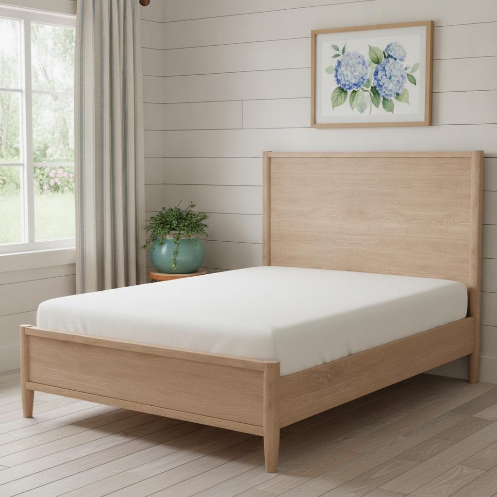 Natural Wood Queen Bed Frame