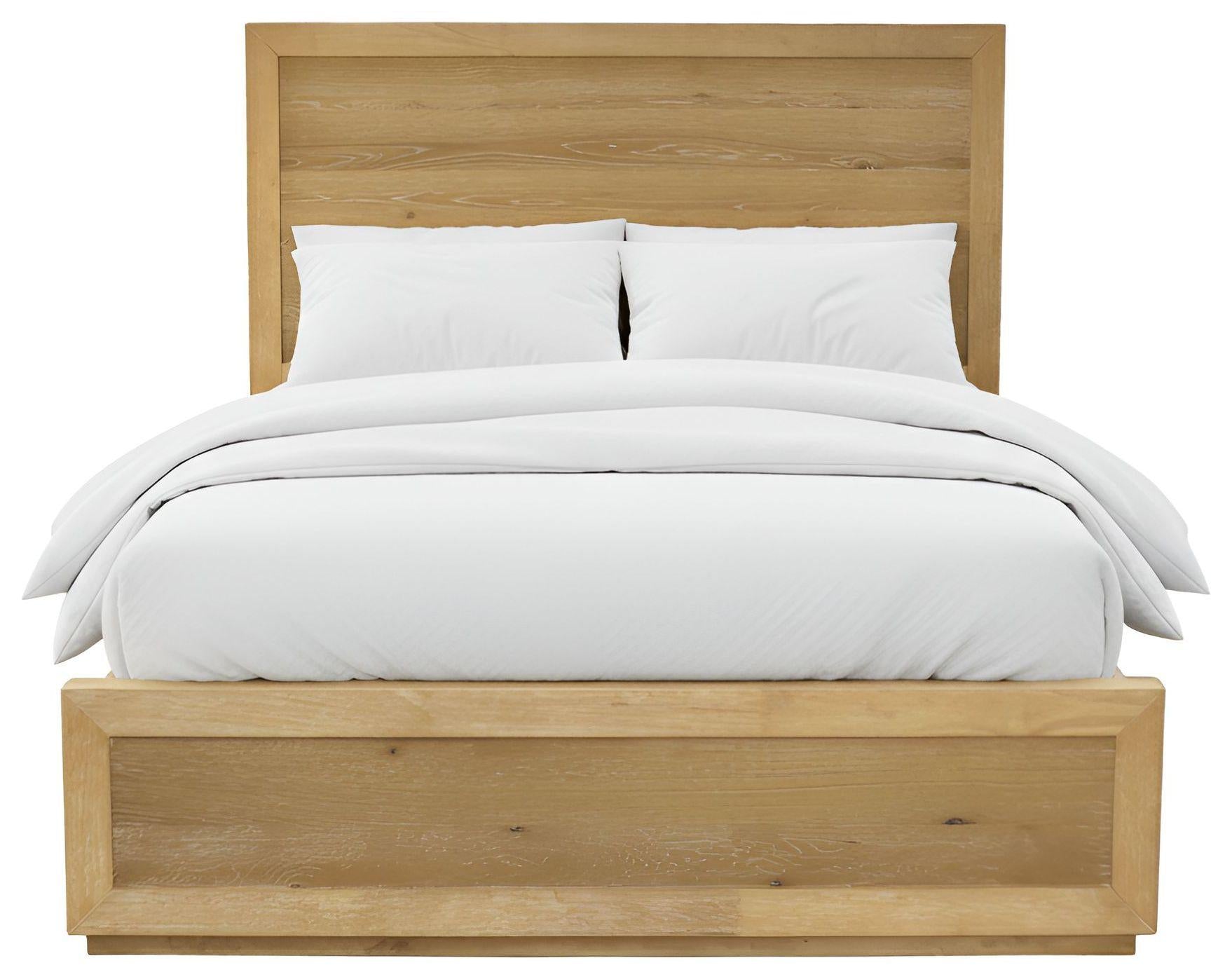 Oak Wood King Bed Frame