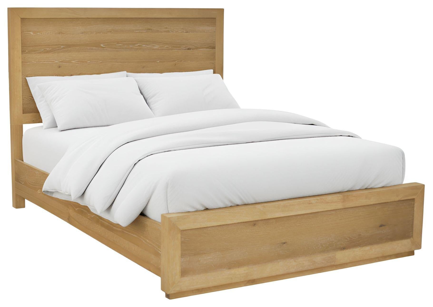 Oak Wood King Bed Frame