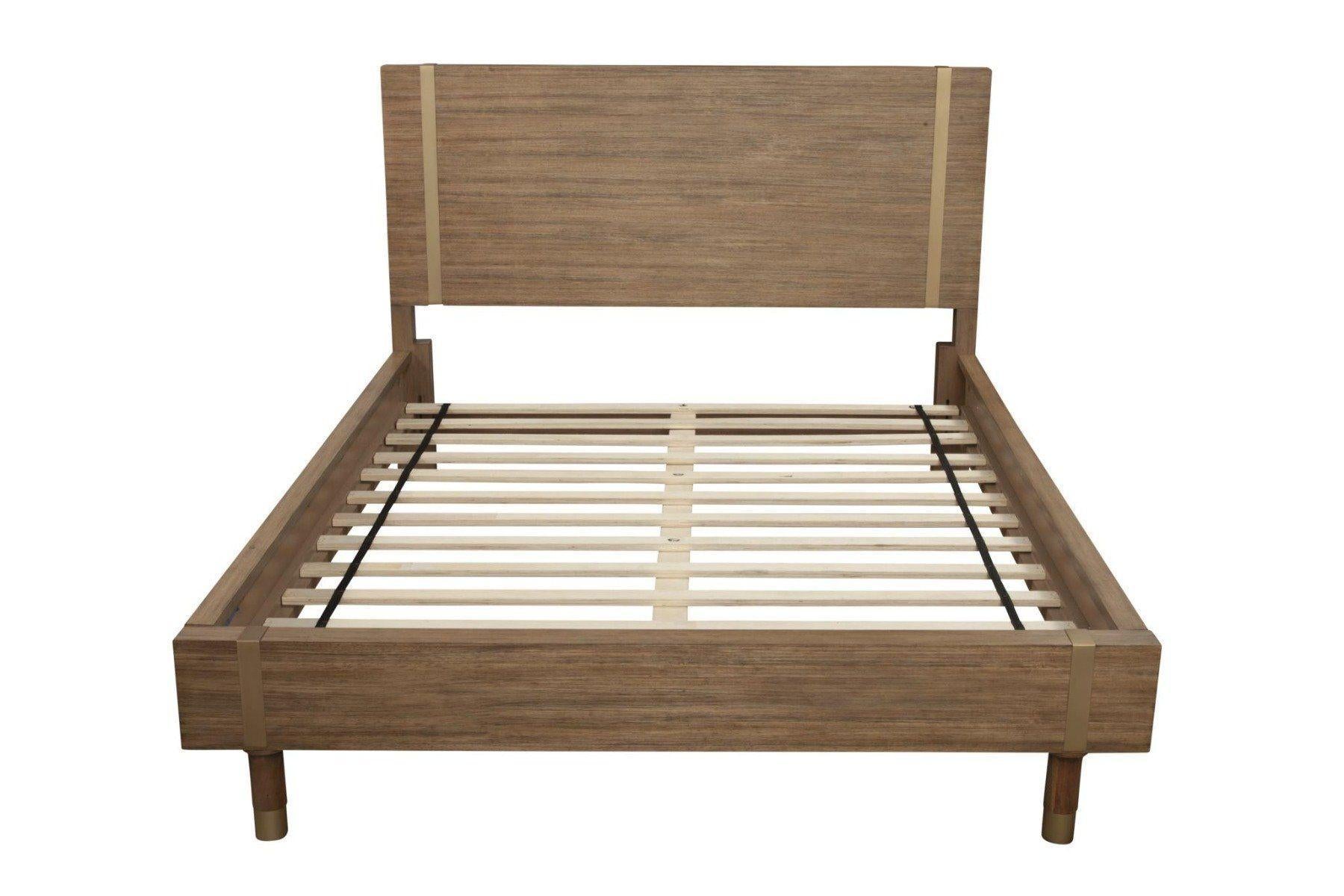 Natural Wood Queen Bed Frame