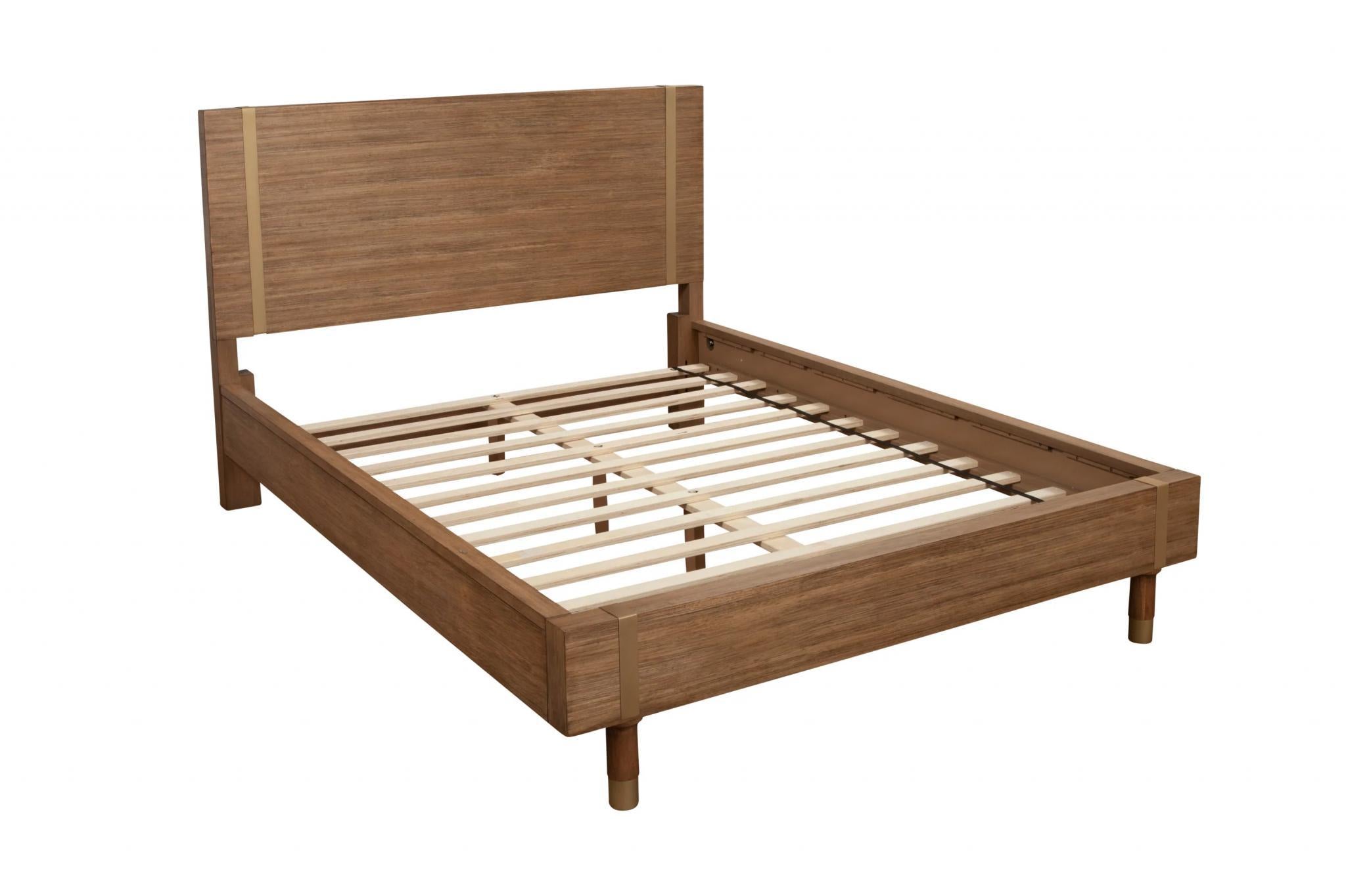 Natural Wood Queen Bed Frame