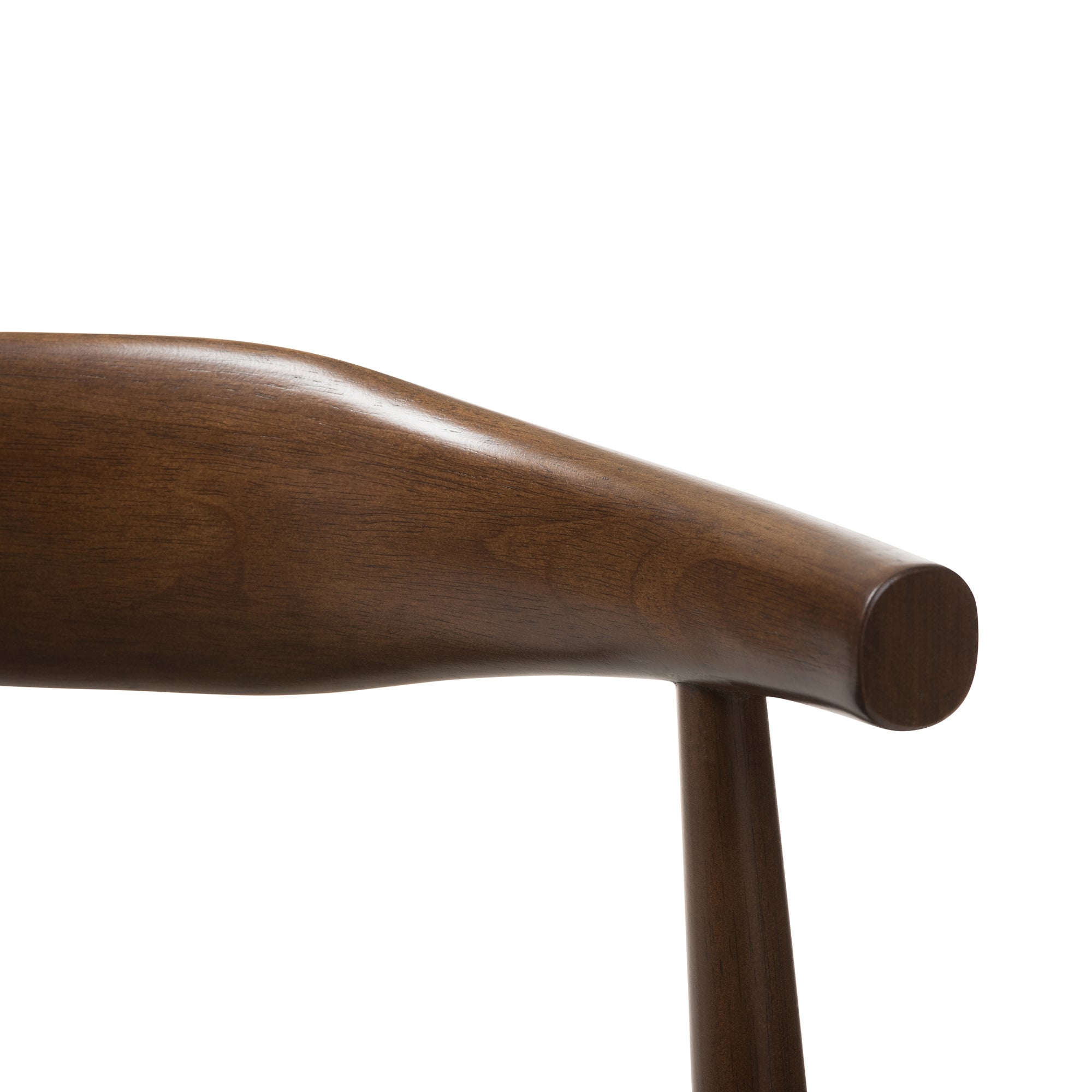 Baxton Studio Winton Mid-Century Modern Walnut Wood Dining Chair Set of 2