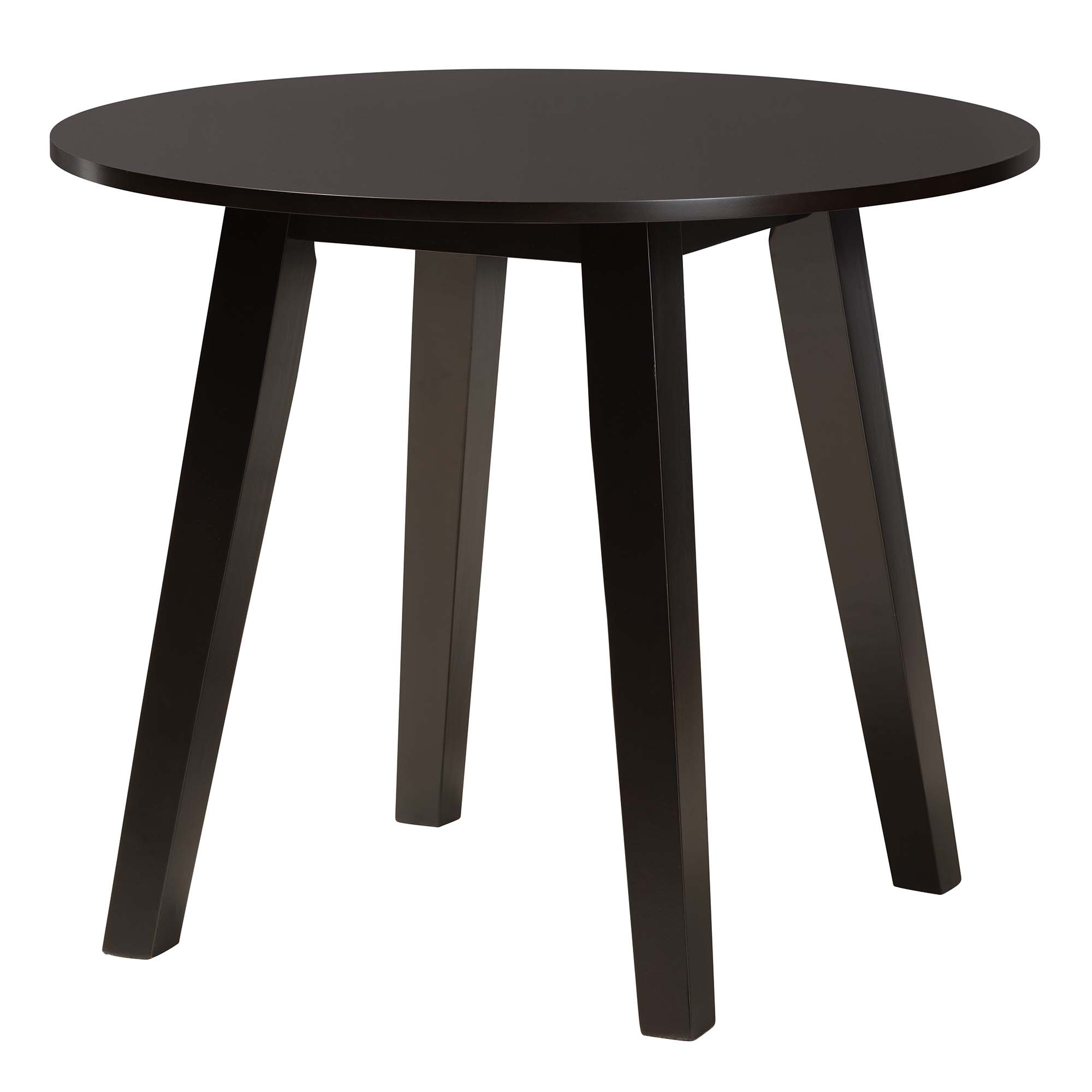 Baxton Studio Emine Modern Dark Brown Faux Leather and Espresso Brown Finished Wood 5-Piece Dining Set